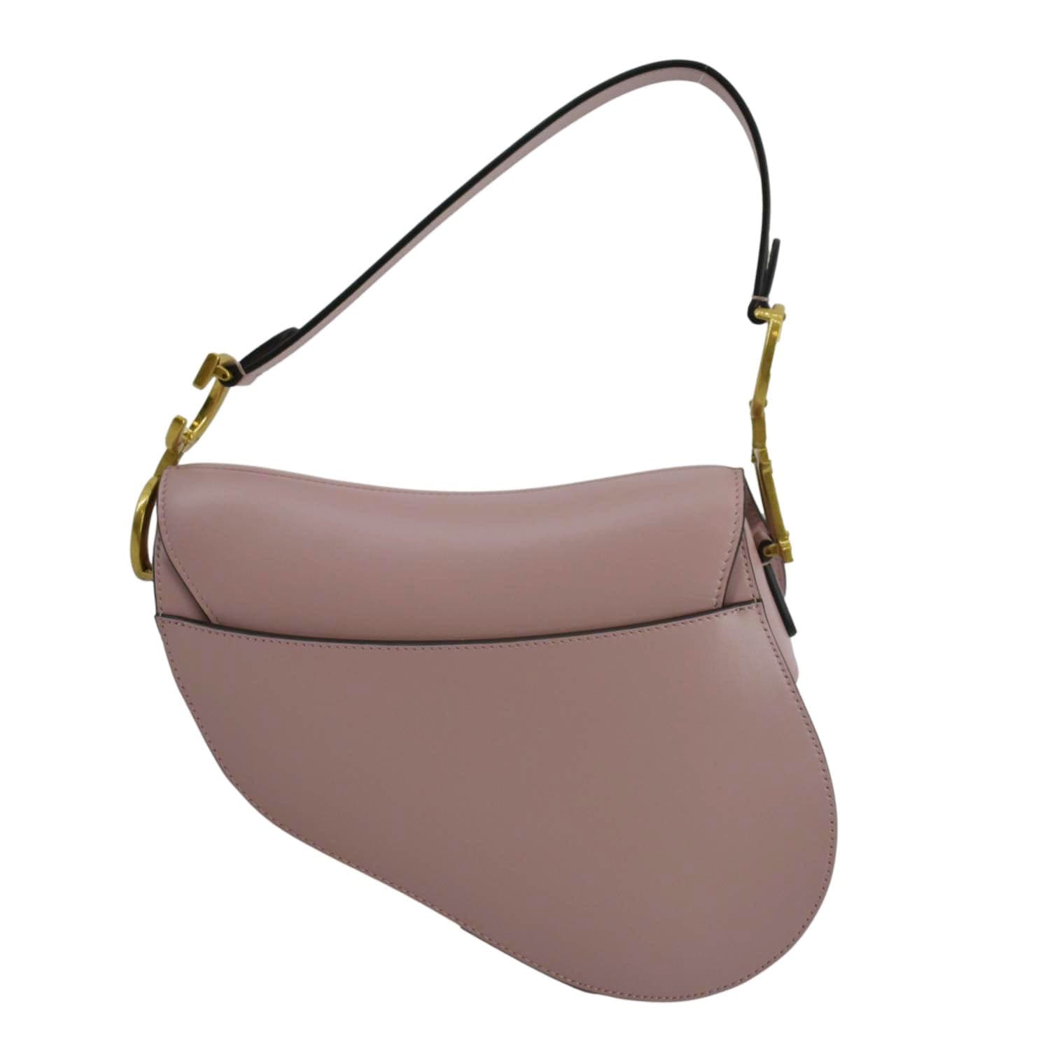 Dior Saddle Smooth Calfskin Satchel Shoulder Bag Antique Leather Pink Satchel Bag