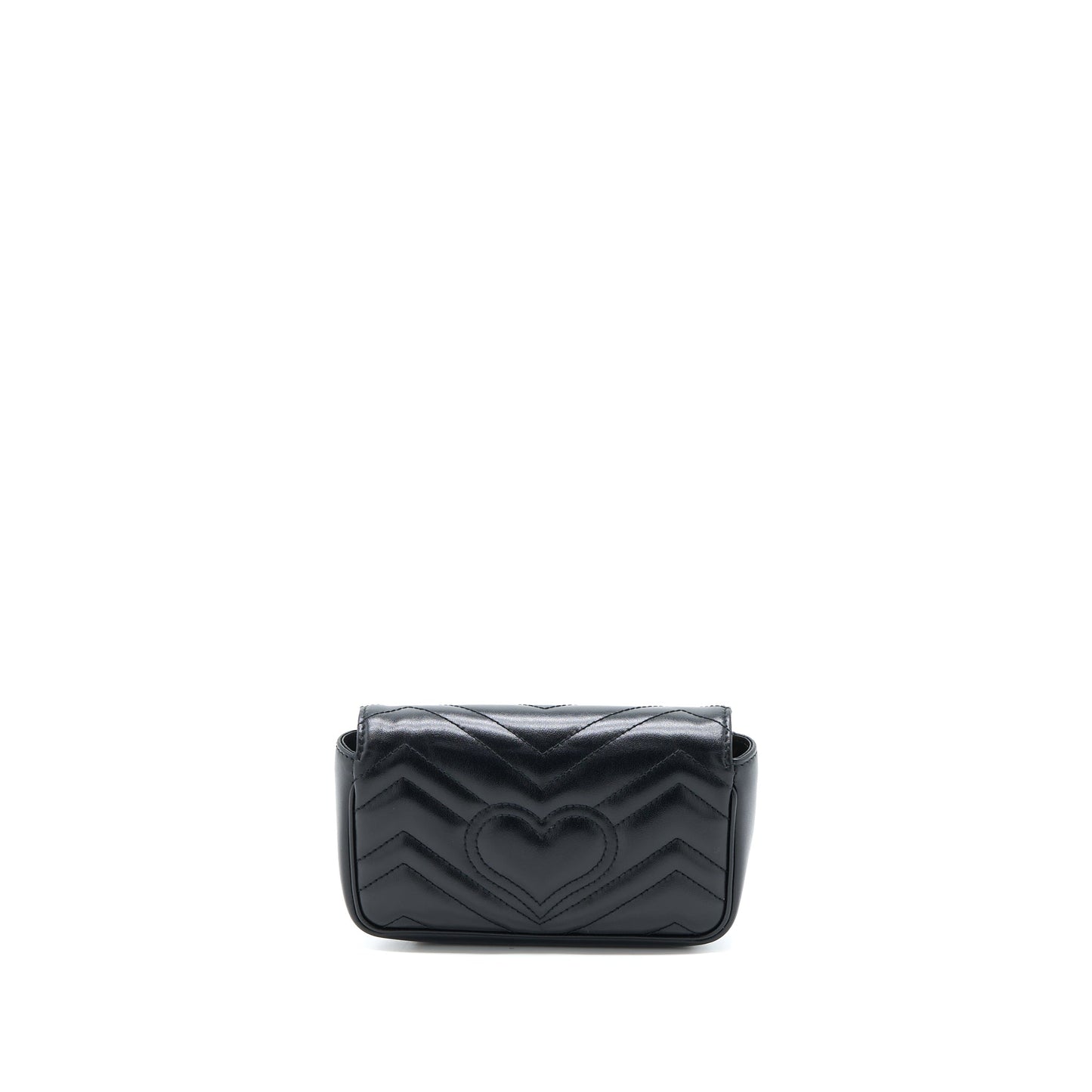 Gucci Marmont Super Bag Calfskin Black Mini Travel Bag