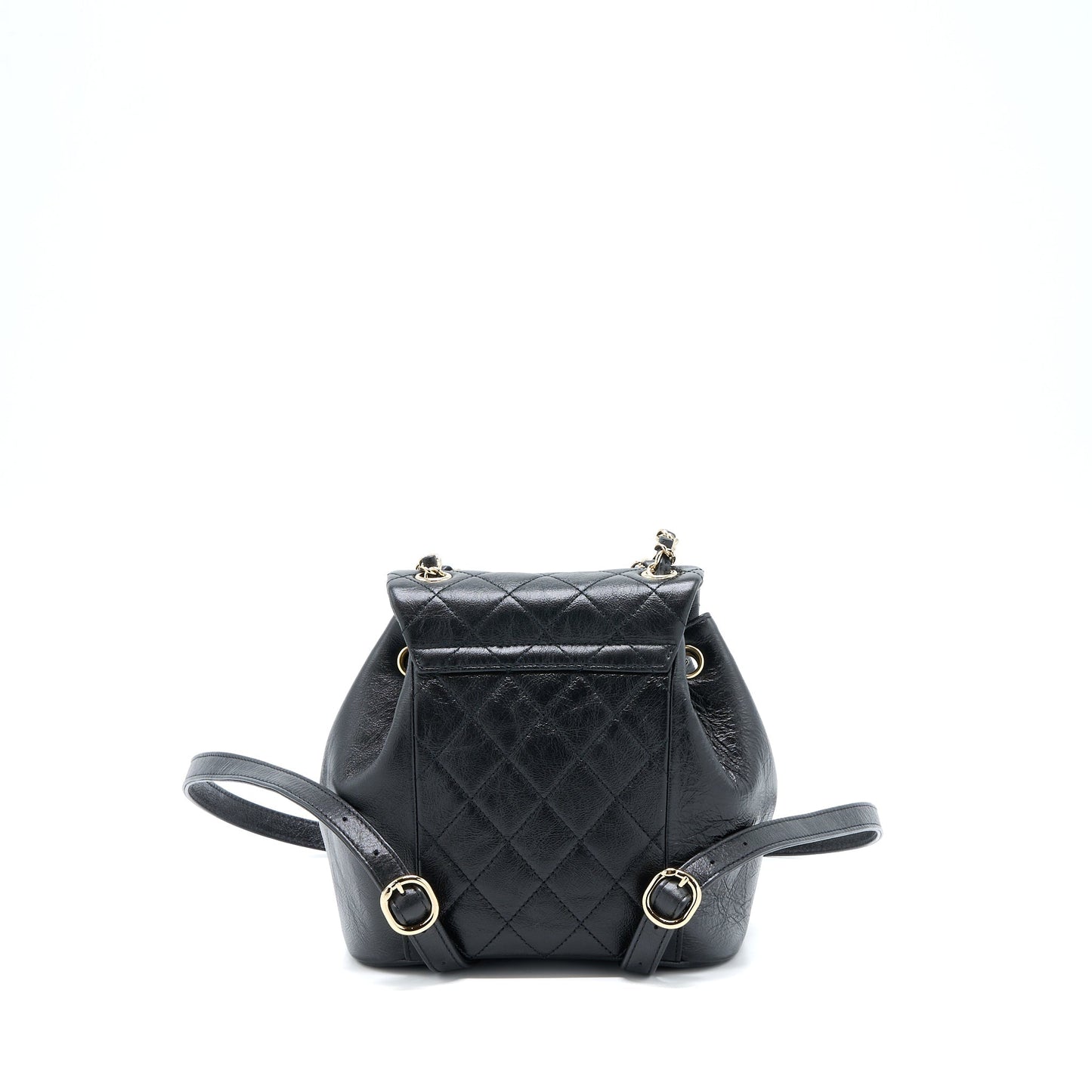 Chanel 22C Duma Backpack Aged Calfskin LGHW Black