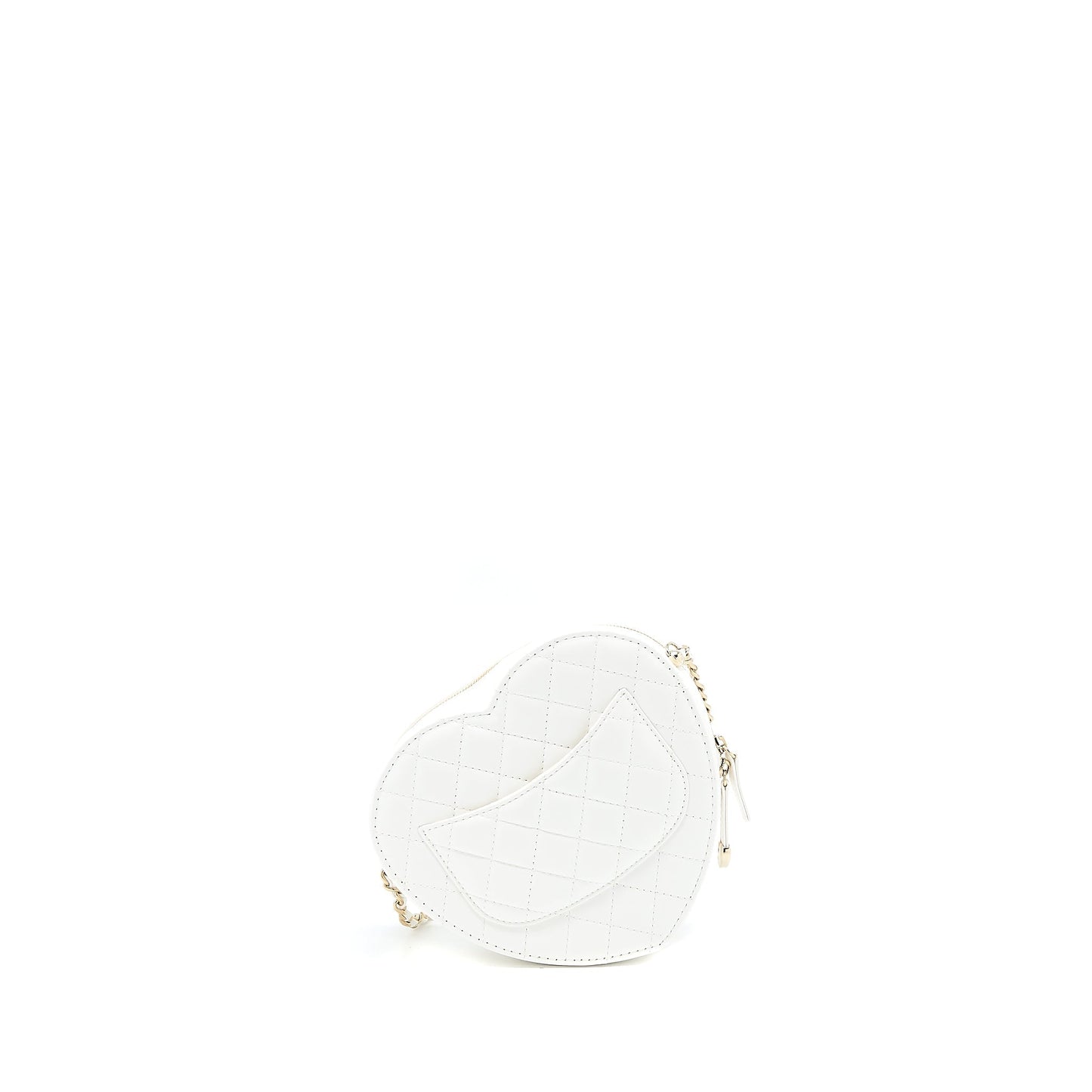 Chanel 22s Heart Lambskin LGHW Microchip White Handbag Microchip 2