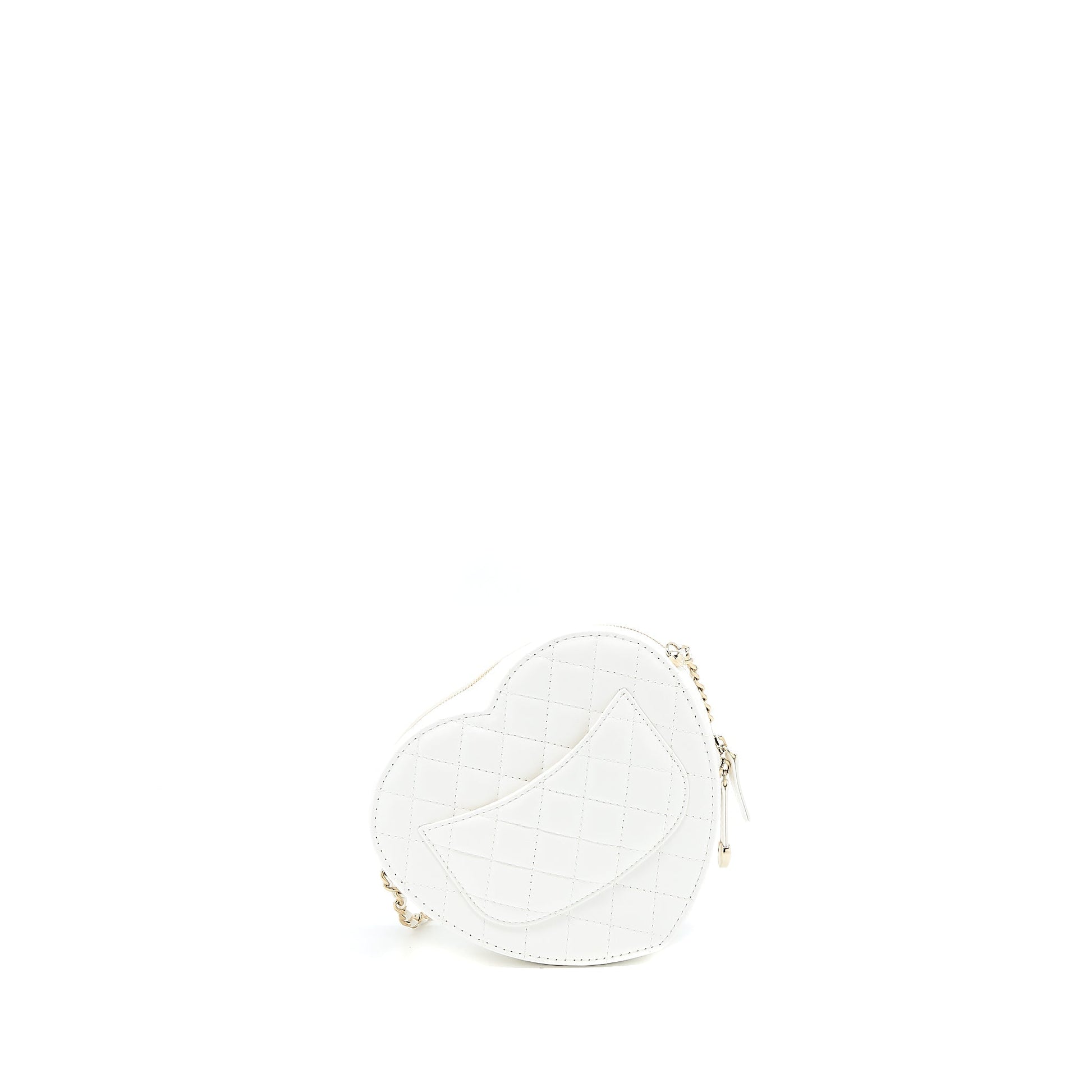 Chanel 22s Heart Lambskin LGHW Microchip White Handbag Microchip 2