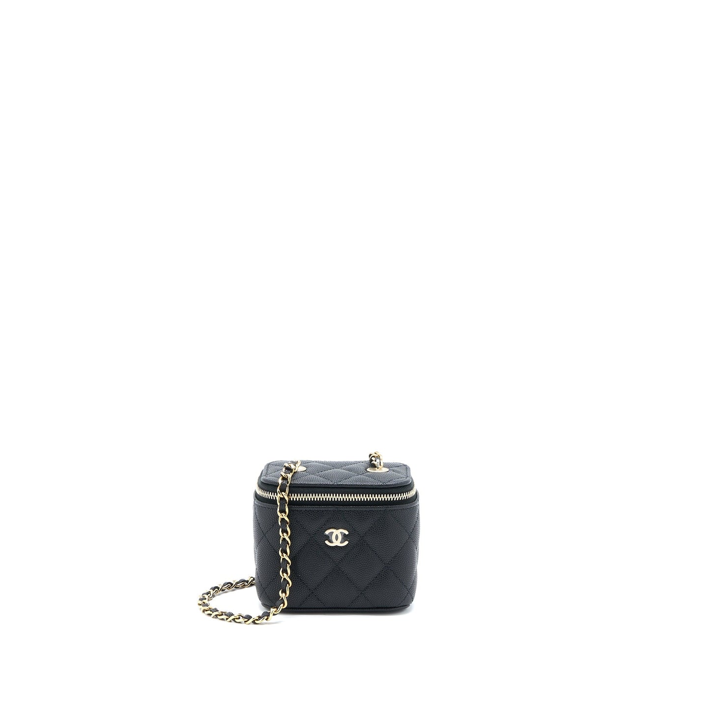 Chanel Vanity Caviar LGHW Black Mini Bag Lghw 3