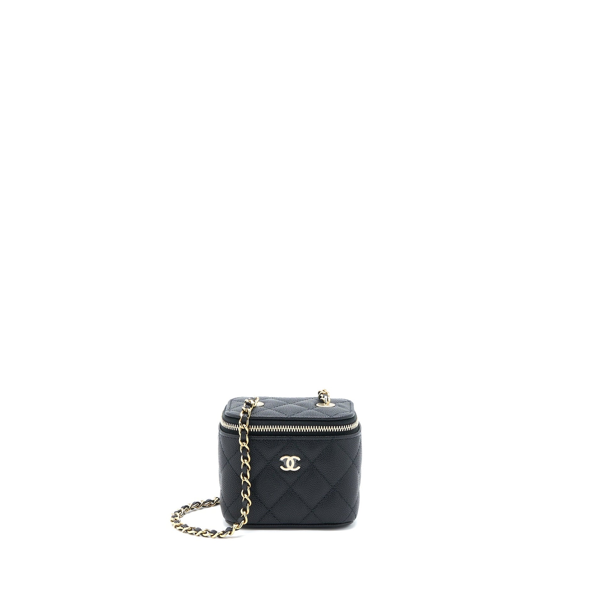 Chanel Vanity Caviar LGHW Black Mini Bag Lghw 3