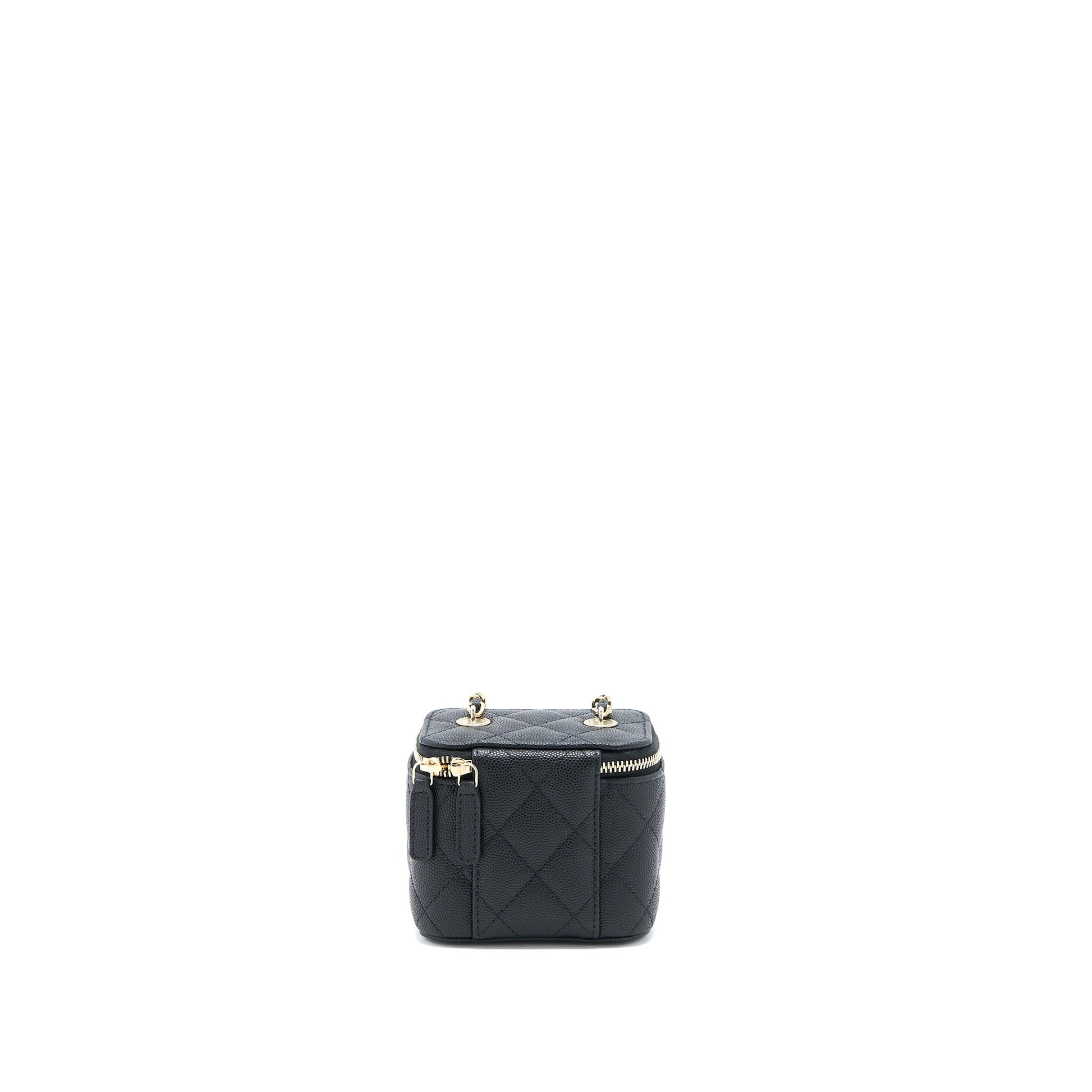 Chanel Vanity Caviar LGHW Black Mini Bag Lghw 3
