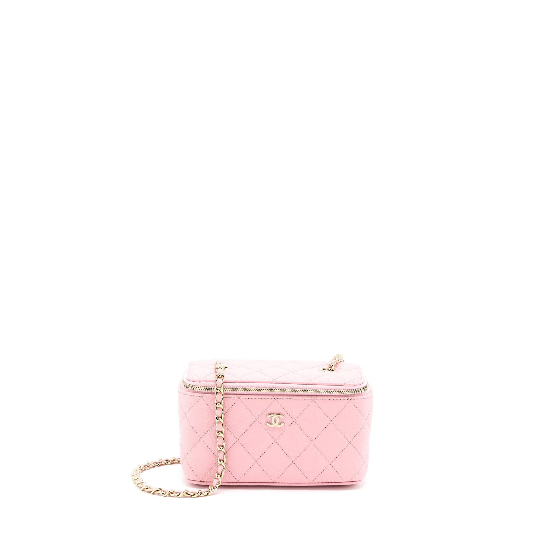 Chanel Long Vanity Caviar LGHW Pink Handbag Pink Lghw