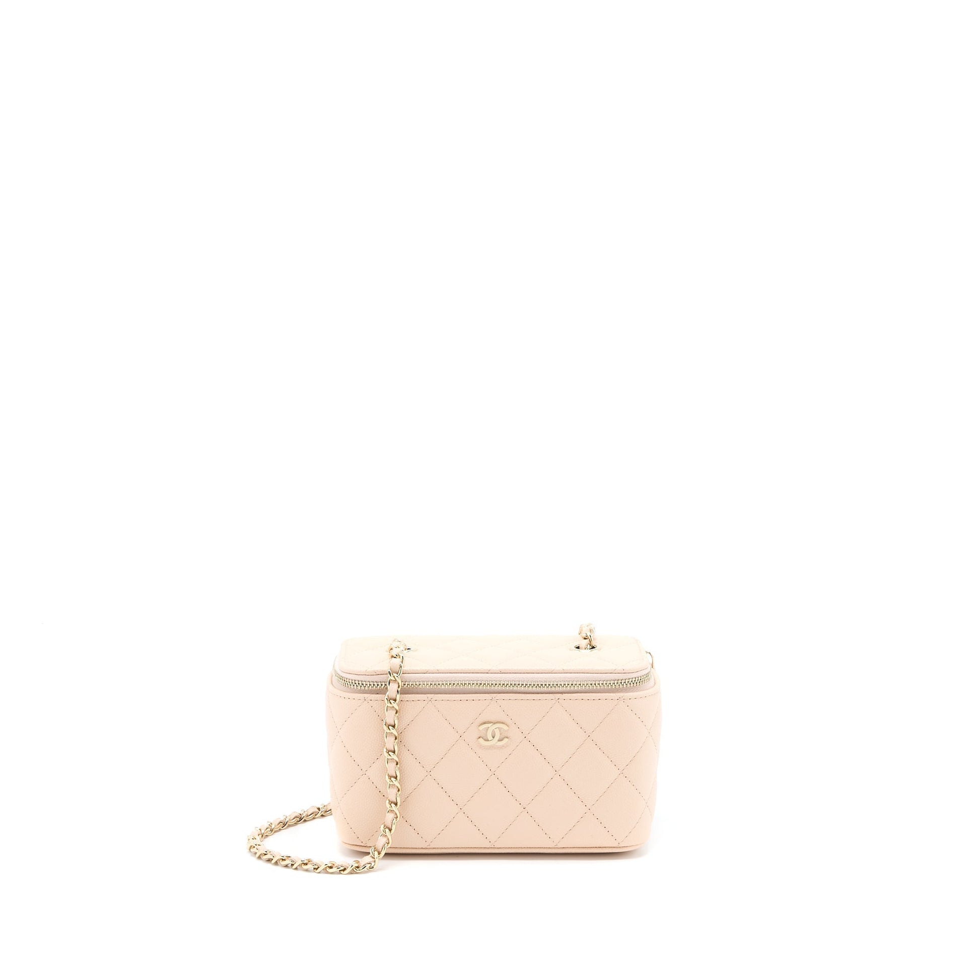 Chanel Long Vanity Caviar LGHW Beige Handbag Lghw 1