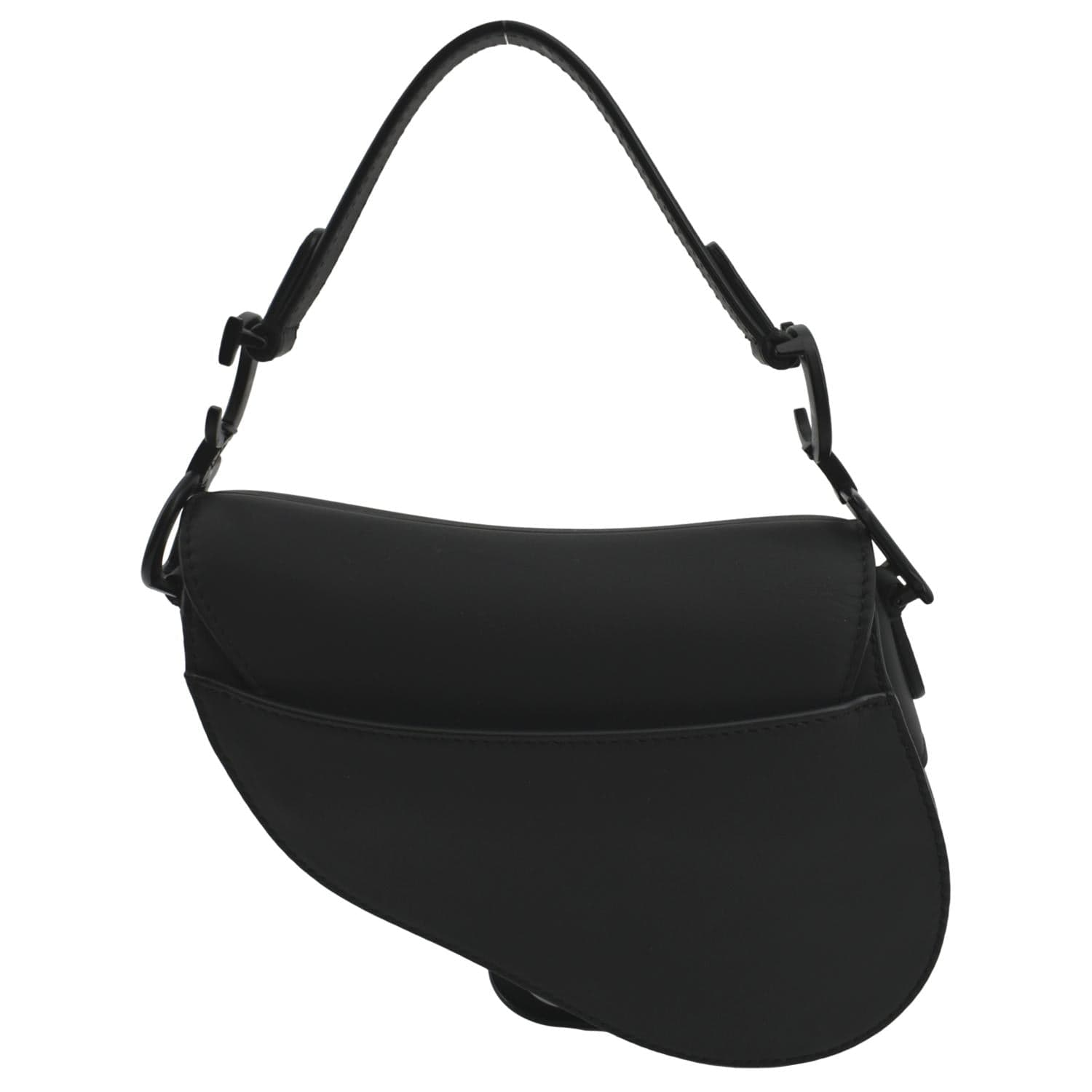 Dior Saddle Calfskin Satchel Bag Leather Black Travel Bag