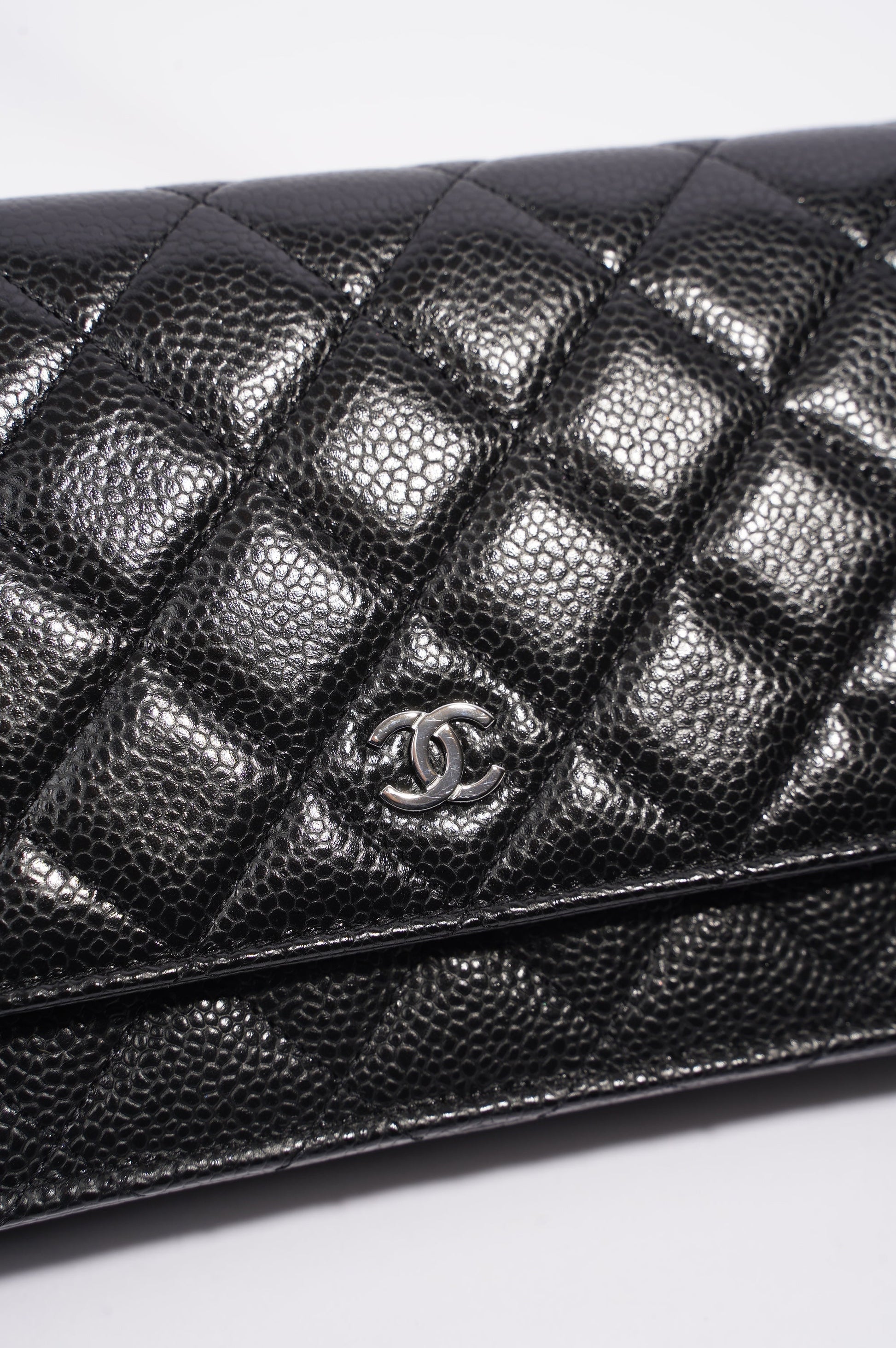 Chanel Wallet On Chain Black Caviar Leather