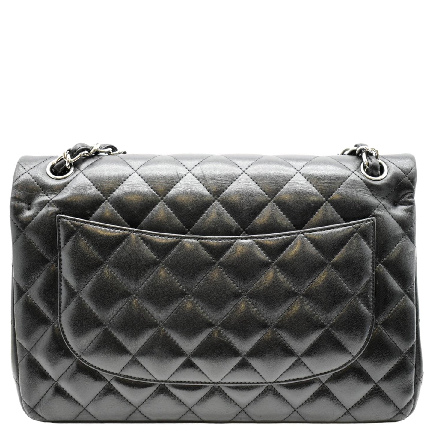 Chanel Jumbo Double Flap Leather Calfskin Black Travel Bag
