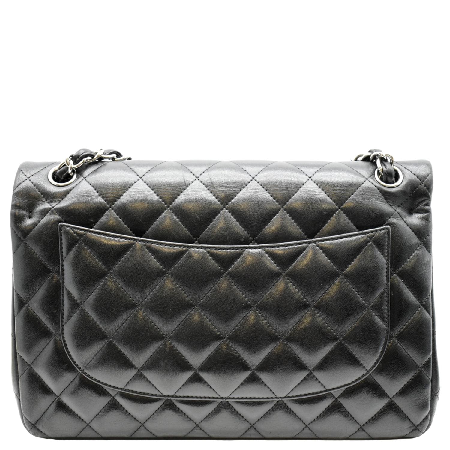 Chanel Jumbo Double Flap Leather Calfskin Black Travel Bag