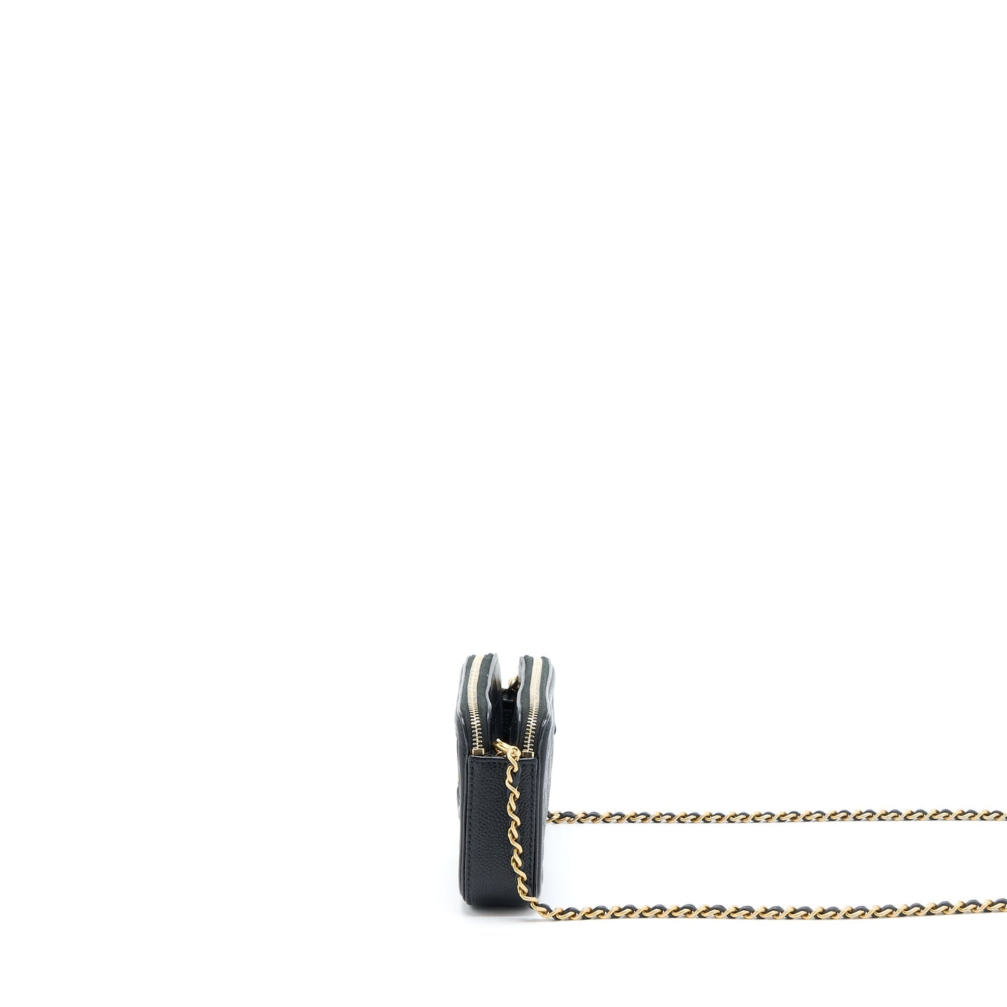 Chanel Filigree Long On Caviar GHW Black Wallet Case