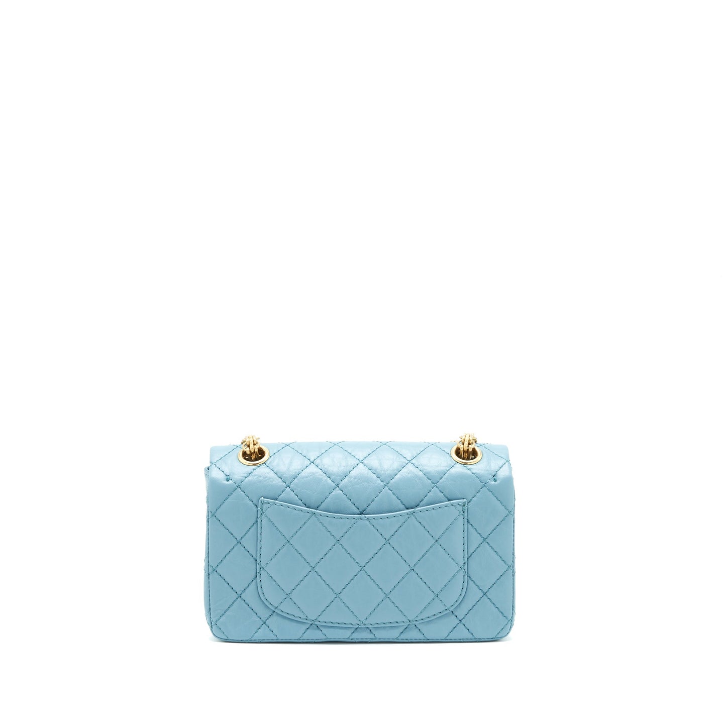 Chanel 2.55 Reissue Flap Light Calfskin GHW Blue Shoulder Bag