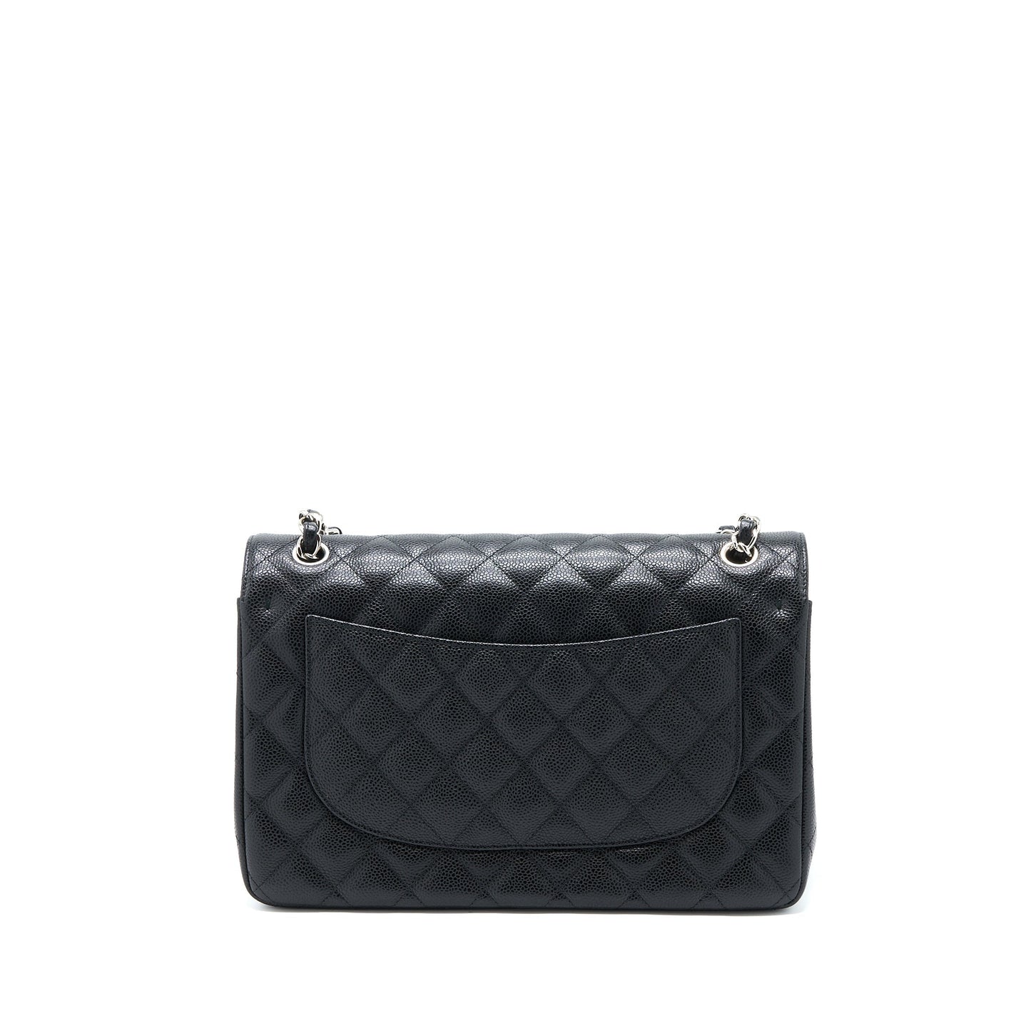 Chanel Jumbo Classic Double Flap Caviar SHW Black Shoulder Bag Shw 2