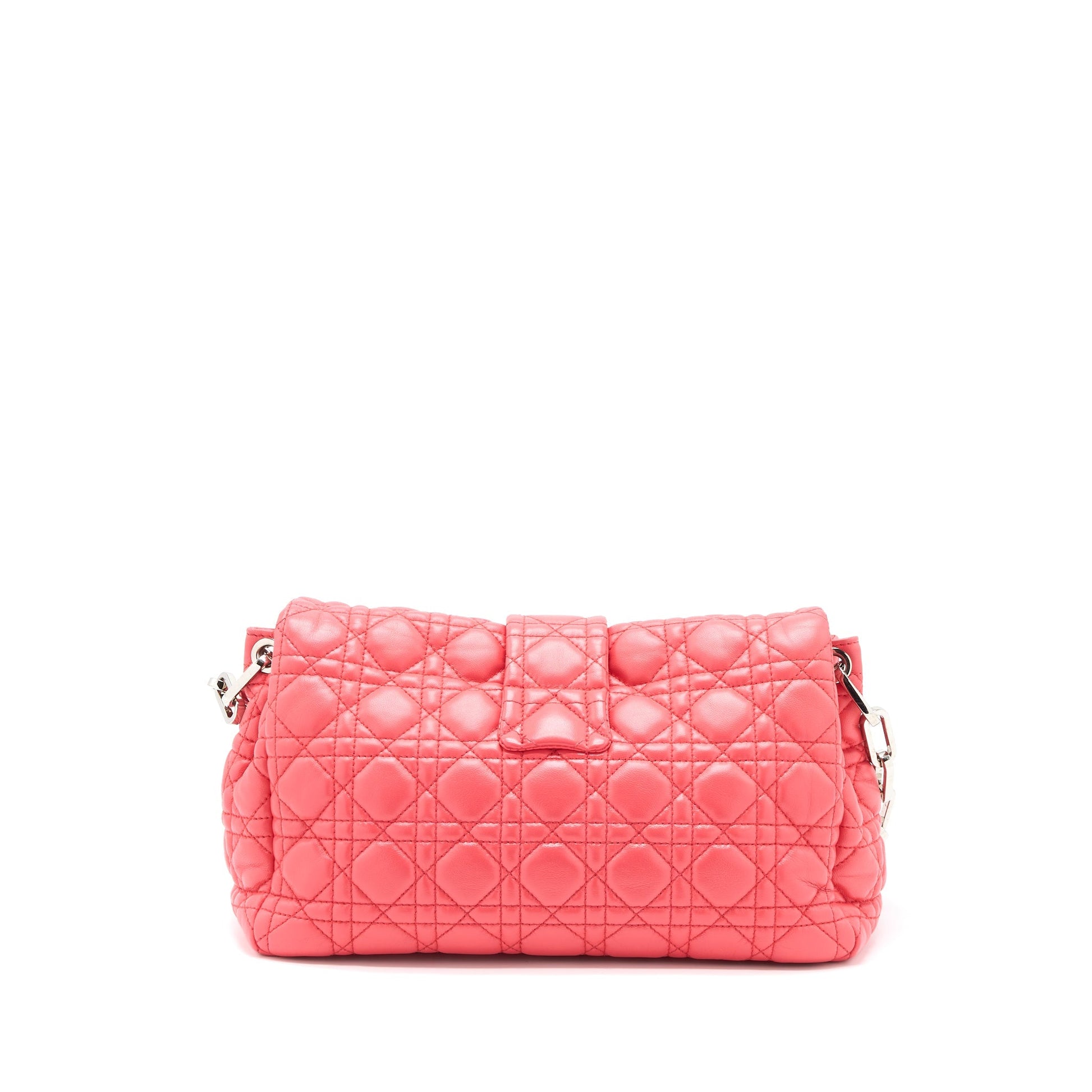 Dior New Lock Purse Lambskin Handbag Red Mini Travel Bag