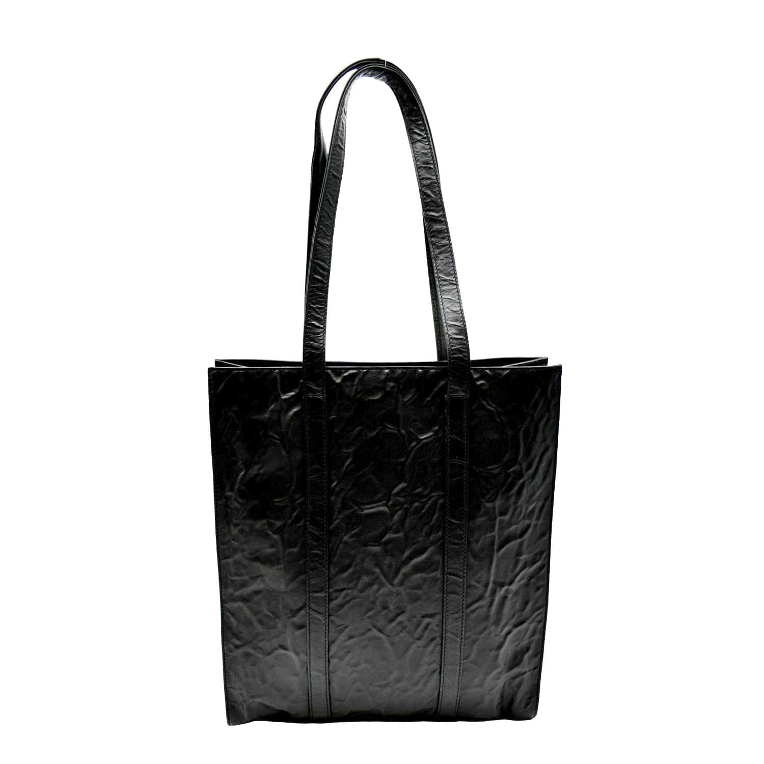 Prada Antique Nappa Tote Leather Black Small Tote Bag