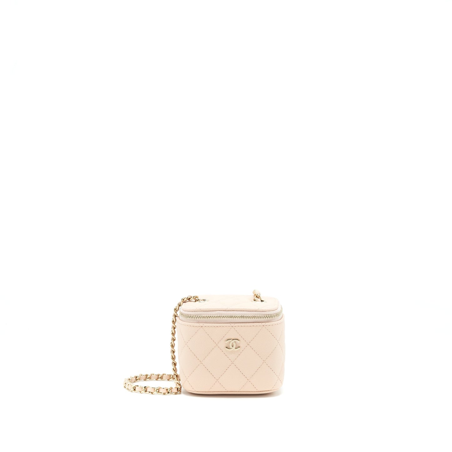 Chanel Vanity Light Caviar GHW Beige Mini Bag