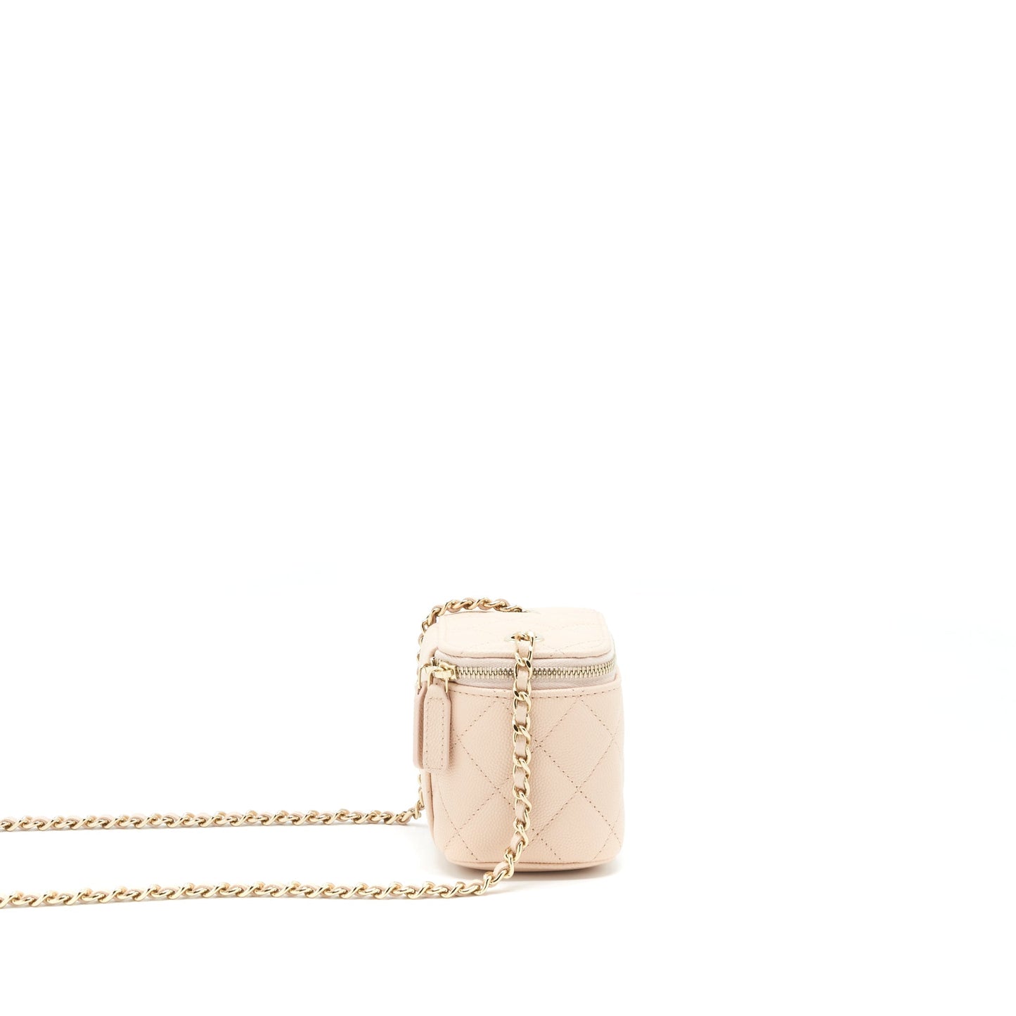 Chanel Vanity Light Caviar GHW Beige Mini Bag