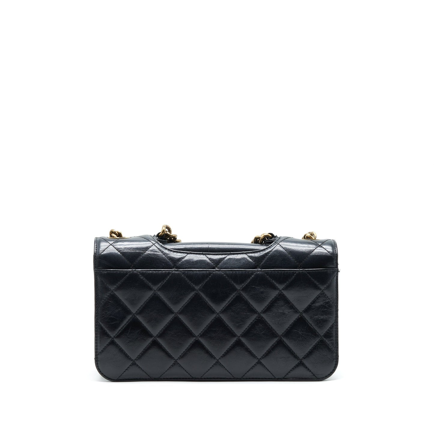 Chanel Perfect Edge Flap Calfskin Ruthenium GHW Grey Shoulder Bag