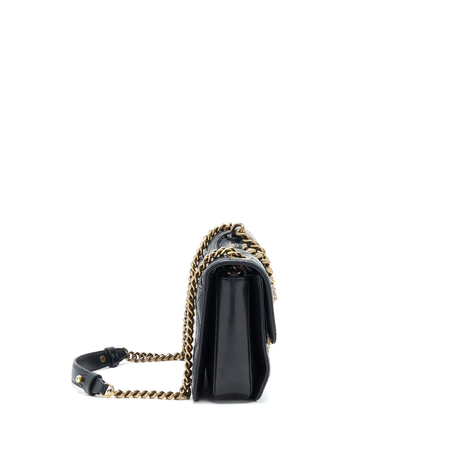 Chanel Perfect Edge Flap Calfskin Ruthenium GHW Grey Shoulder Bag