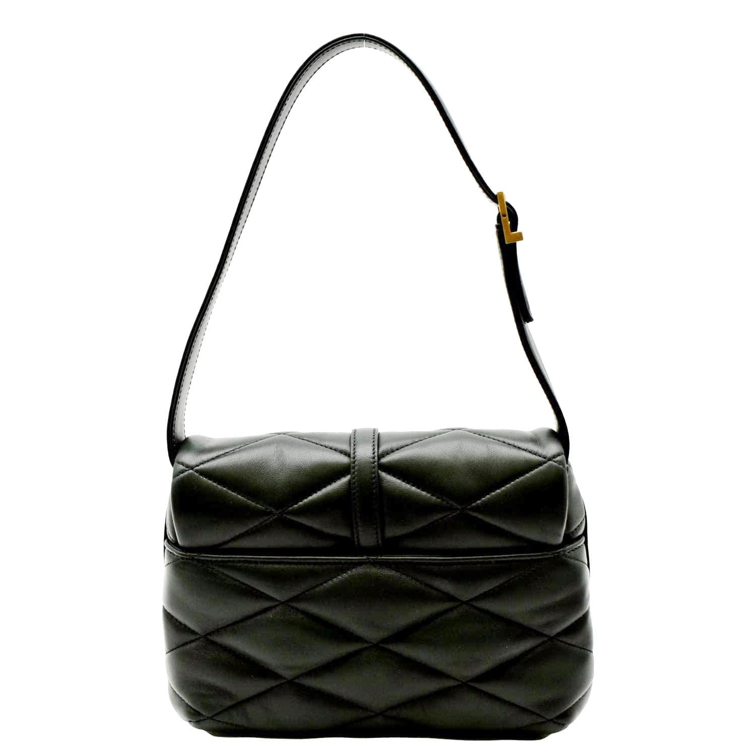 YSL Saint Laurent Yves Le Hobo Bag Leather Lambskin Quilted