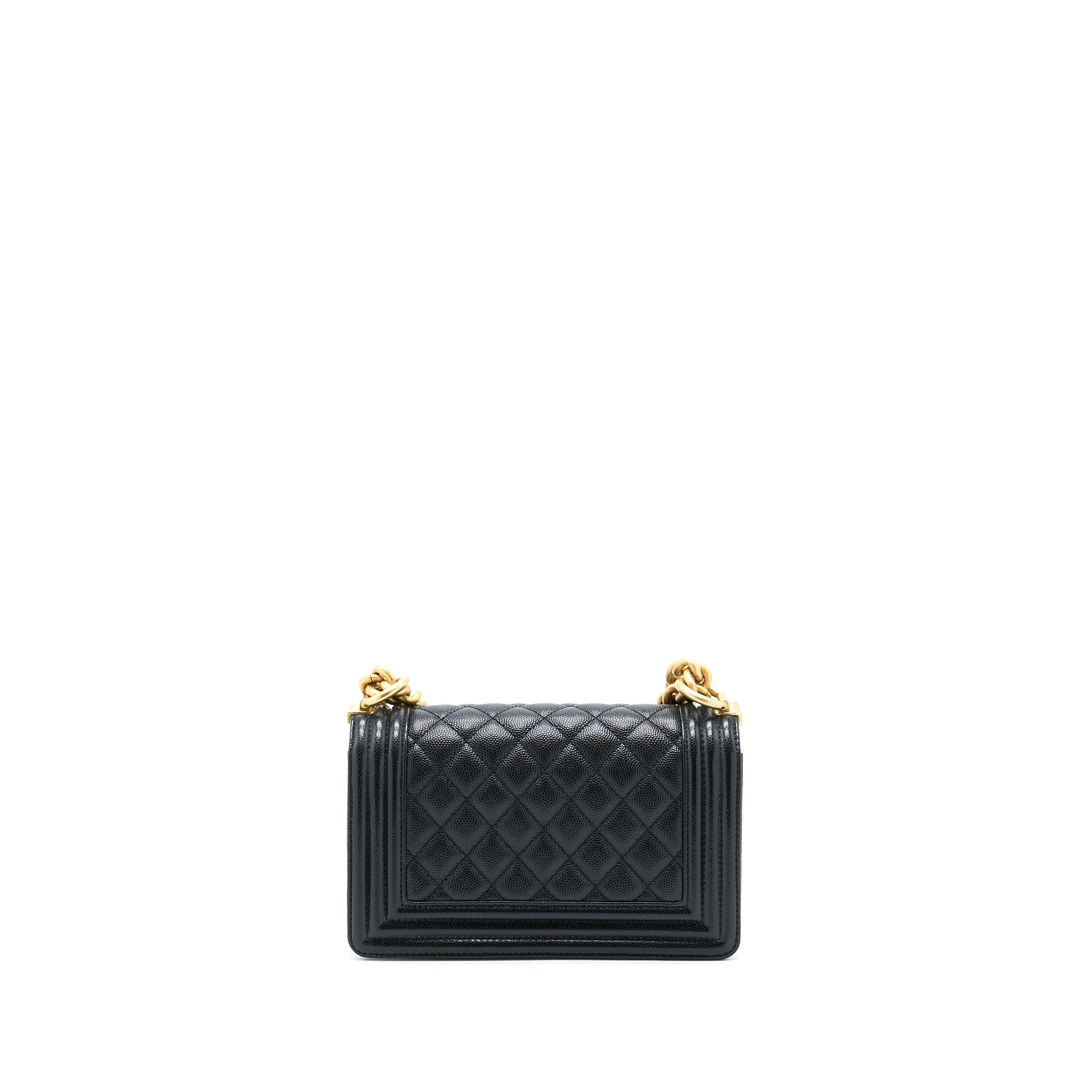 Chanel Boy Caviar GHW Black Small Handbag Ghw 1