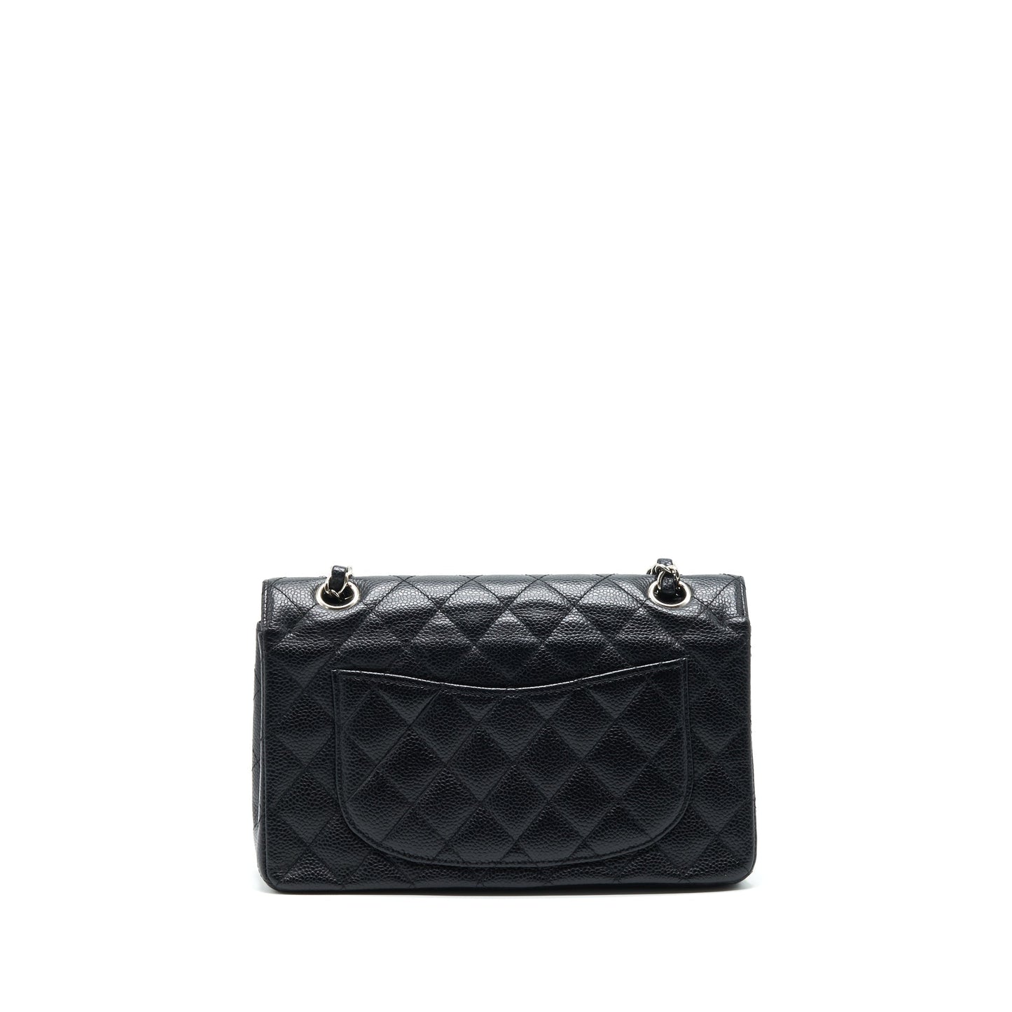 Chanel Classic Double Flap Caviar SHW Black Small Shoulder Bag