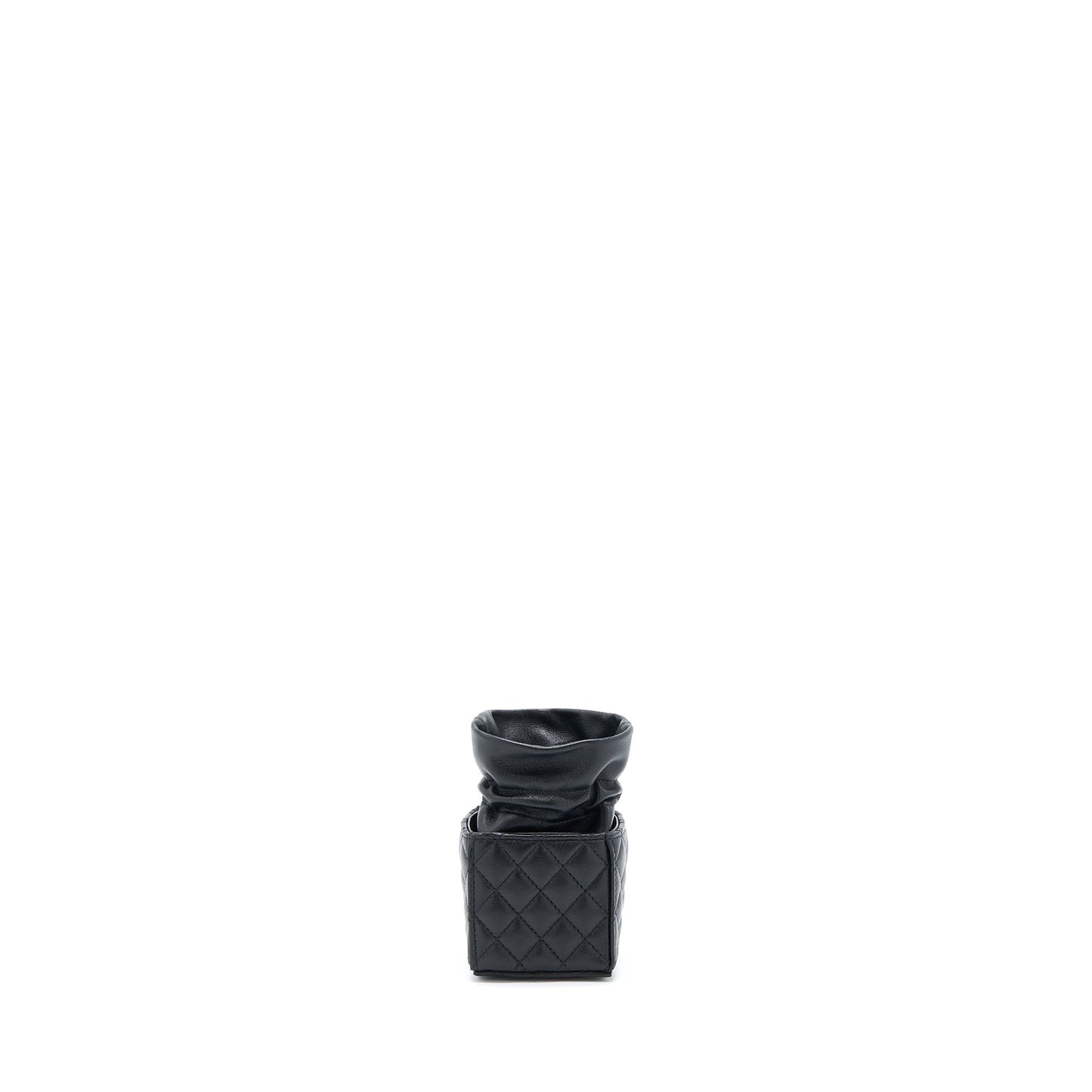 Chanel Vanity Bucket Lambskin Brushed GHW Black Crossbody Bag
