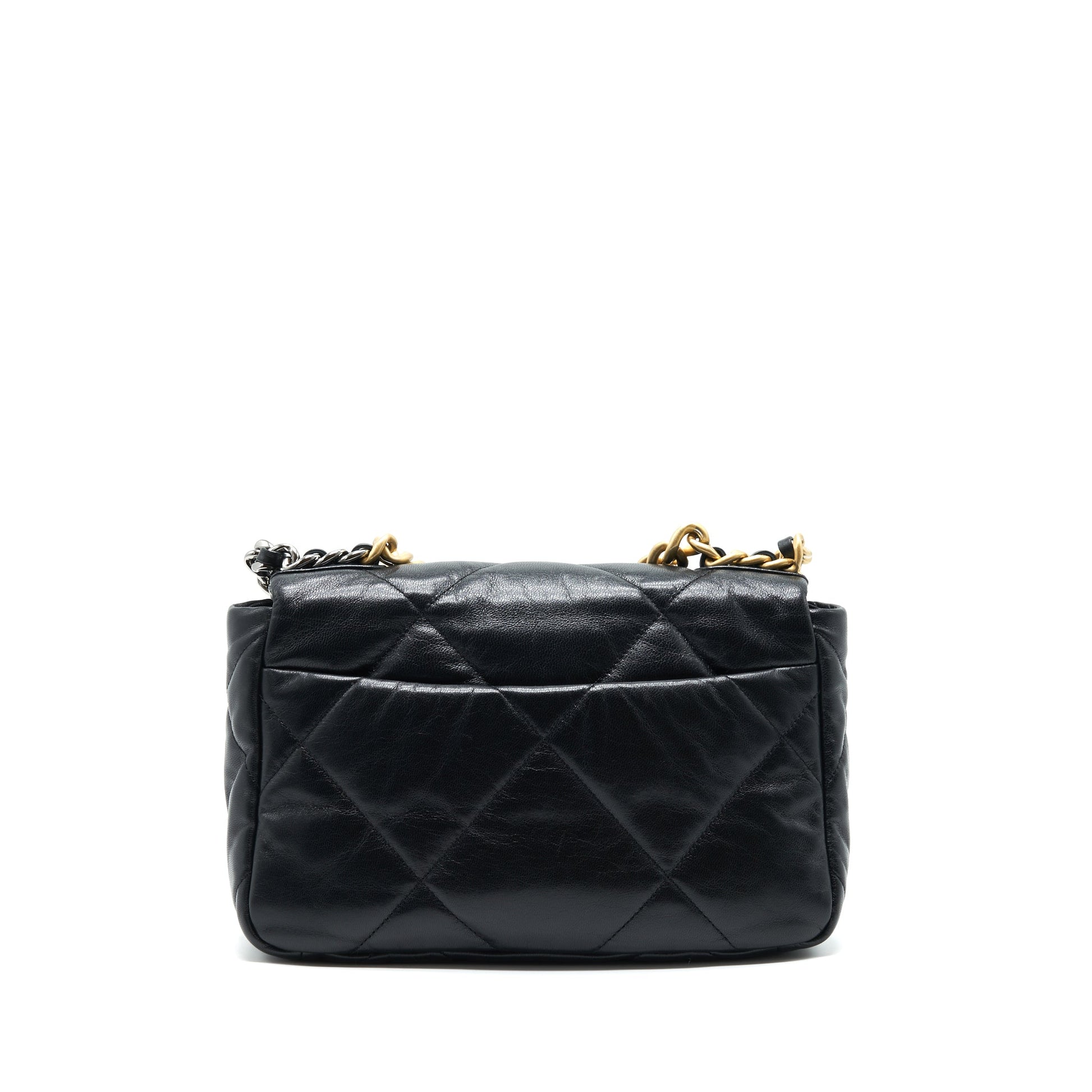 Chanel 19 GHW Black Small Handbag