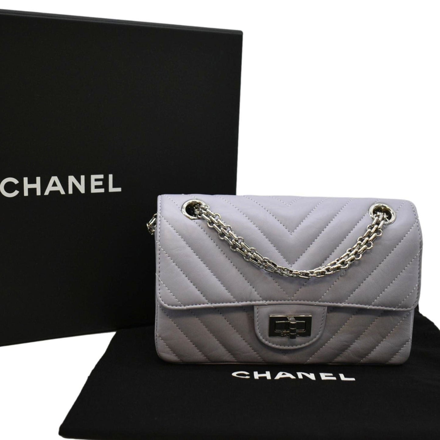 Chanel Reissue Flap Aged Light Purple Calfskin Travel Bag