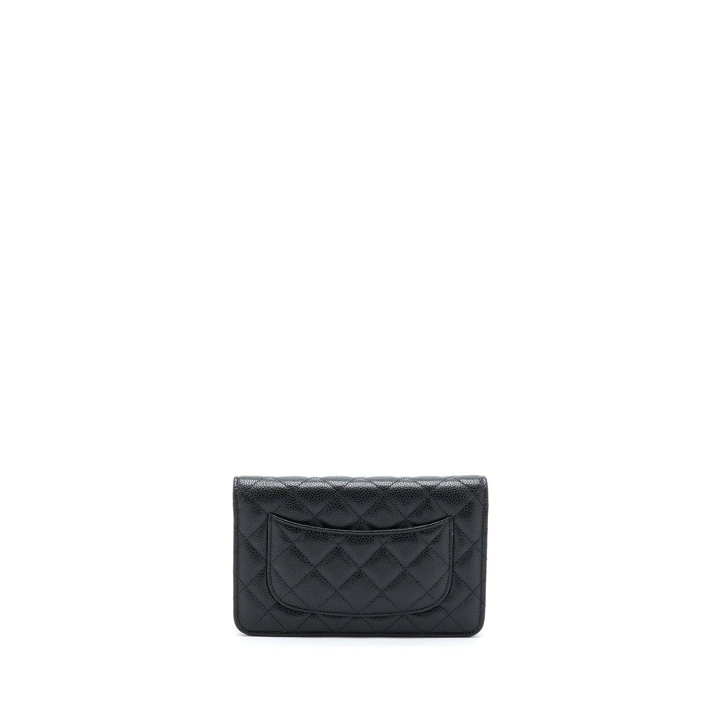 Chanel Classic On Caviar GHW Black Wallet Case Ghw 7