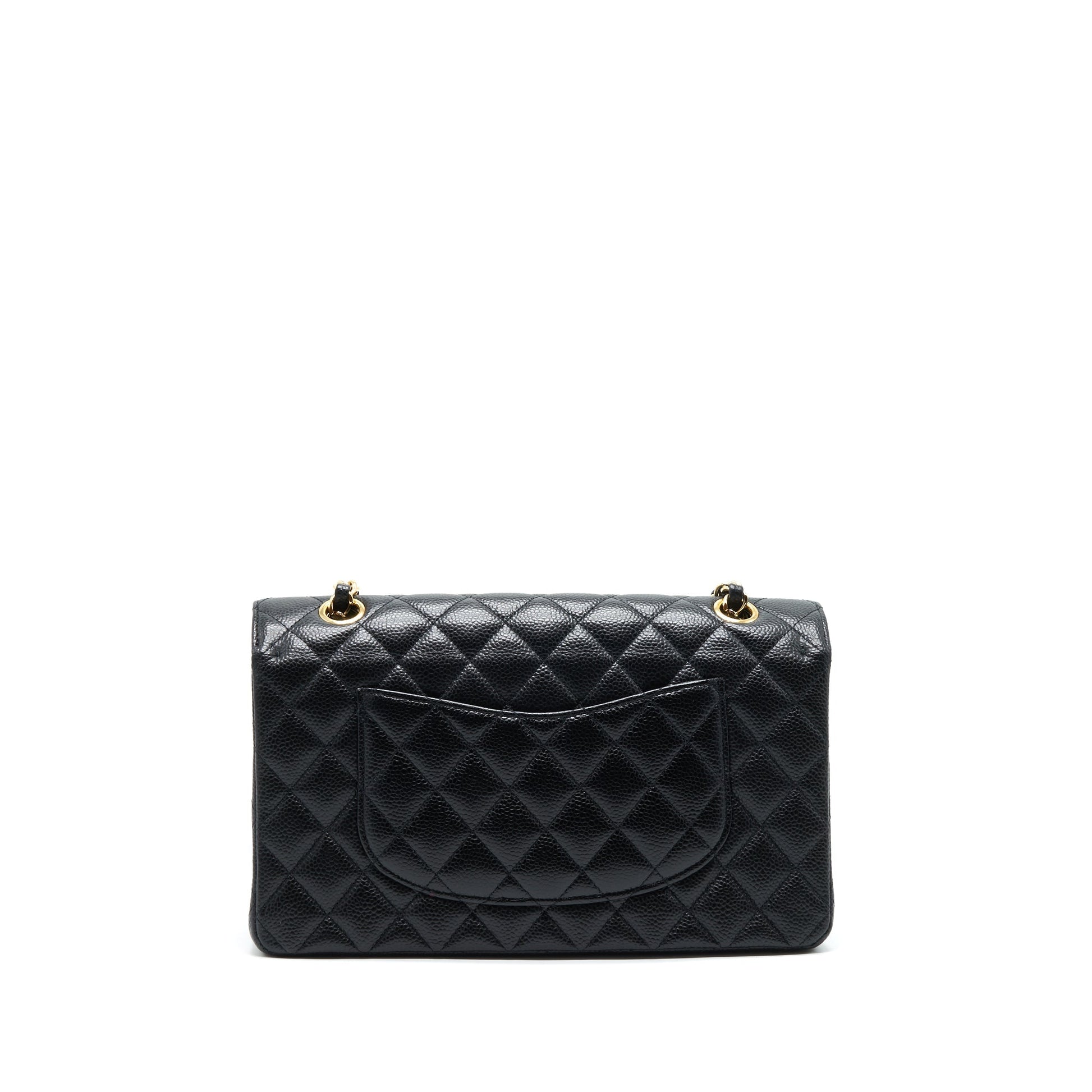 Chanel Classic Double Flap Caviar GHW Black Handbag Caviar Ghw