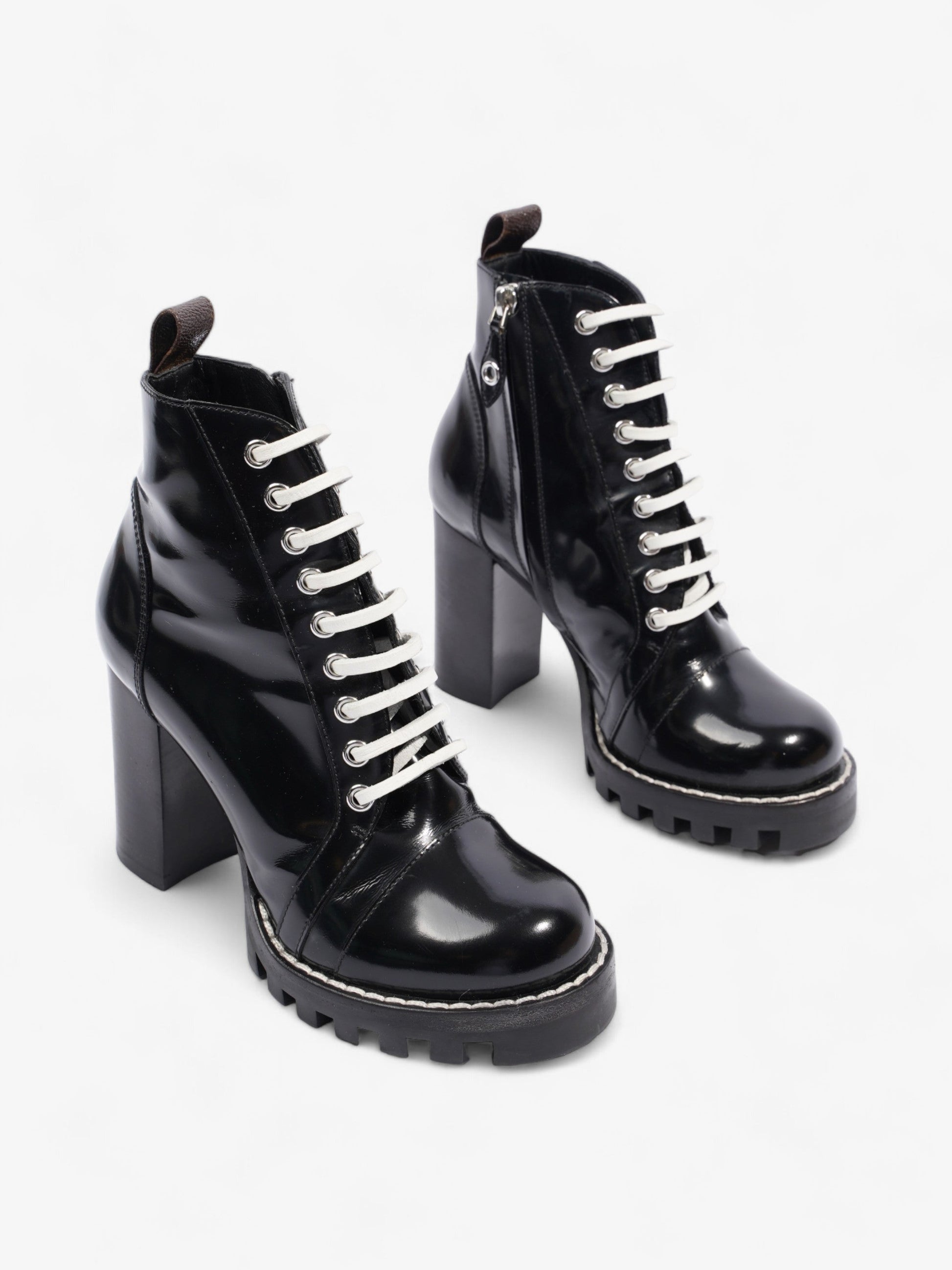 Louis Vuitton Star Trail Ankle Boot Patent EU Black Shoes