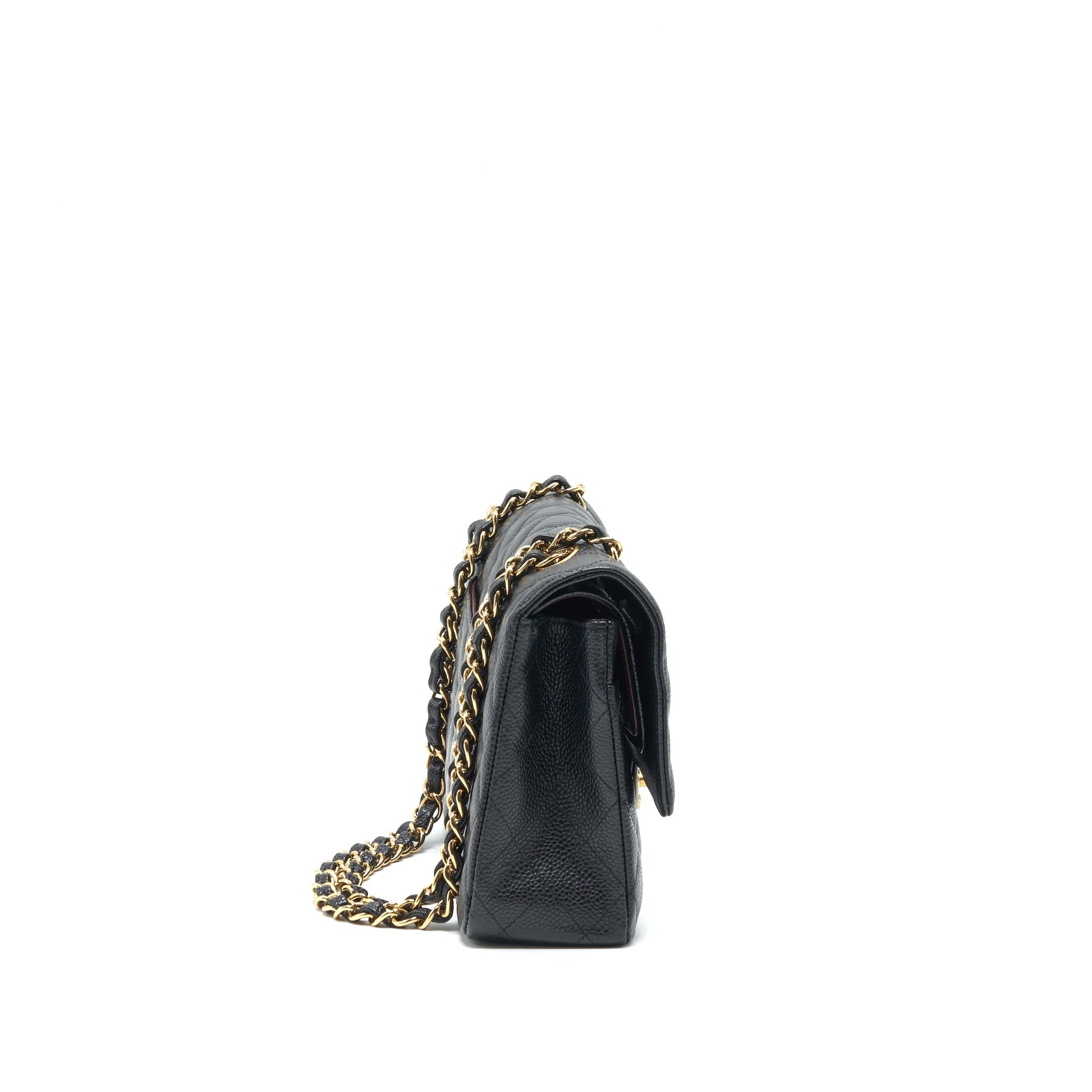 Chanel Classic Double Flap Caviar GHW Black Handbag Caviar Ghw