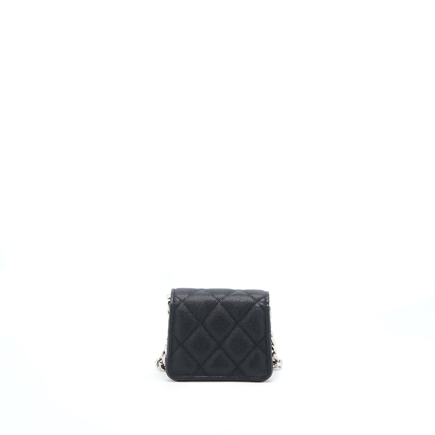 Chanel Caviar SHW Black Clutch Bag