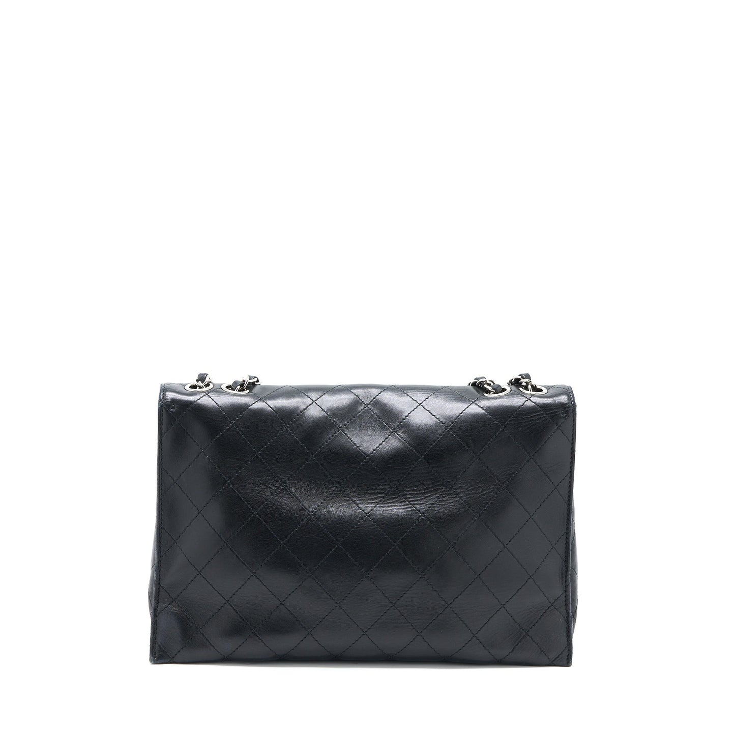 Chanel Quilted Flap Lambskin SHW Black Shoulder Bag