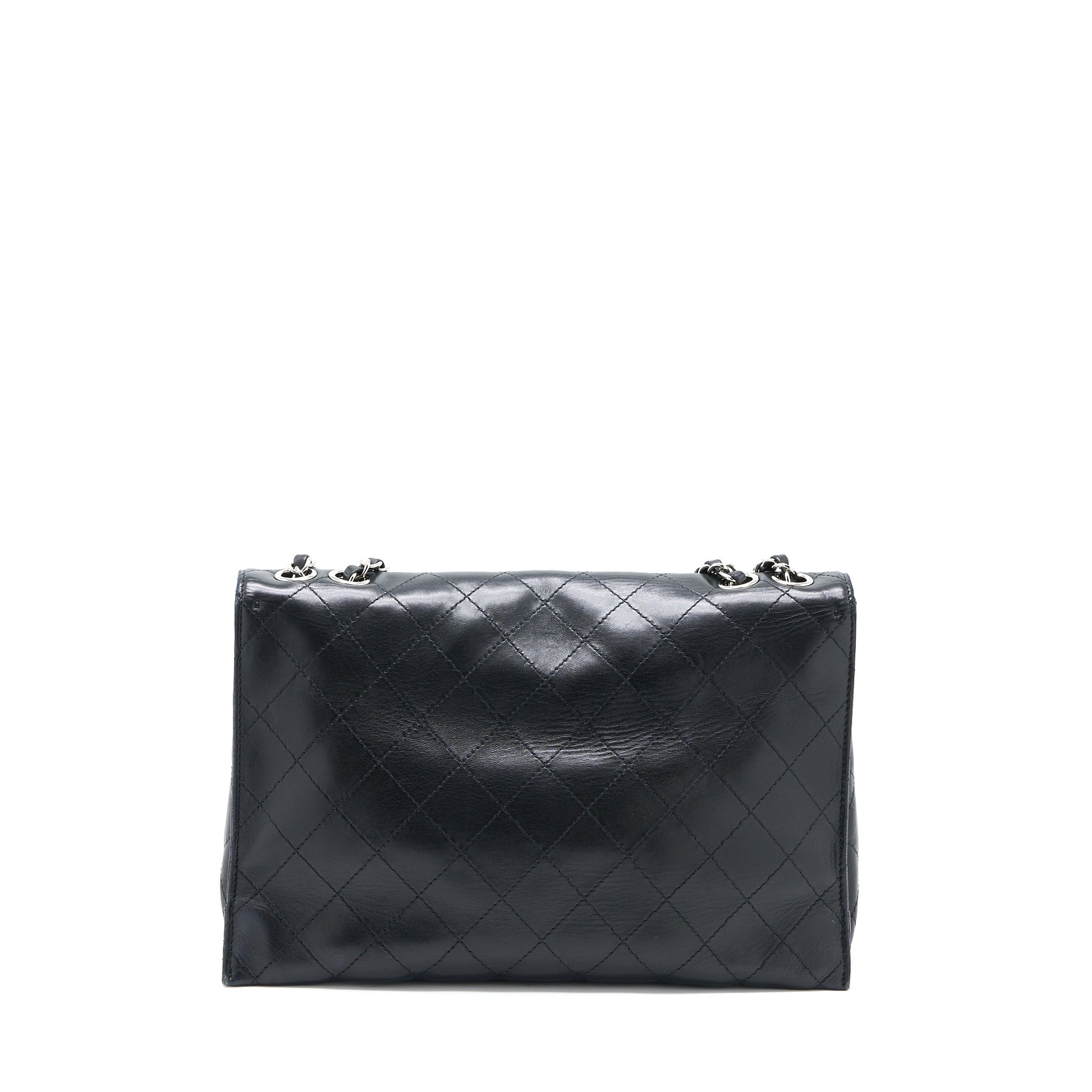 Chanel Quilted Flap Lambskin SHW Black Shoulder Bag