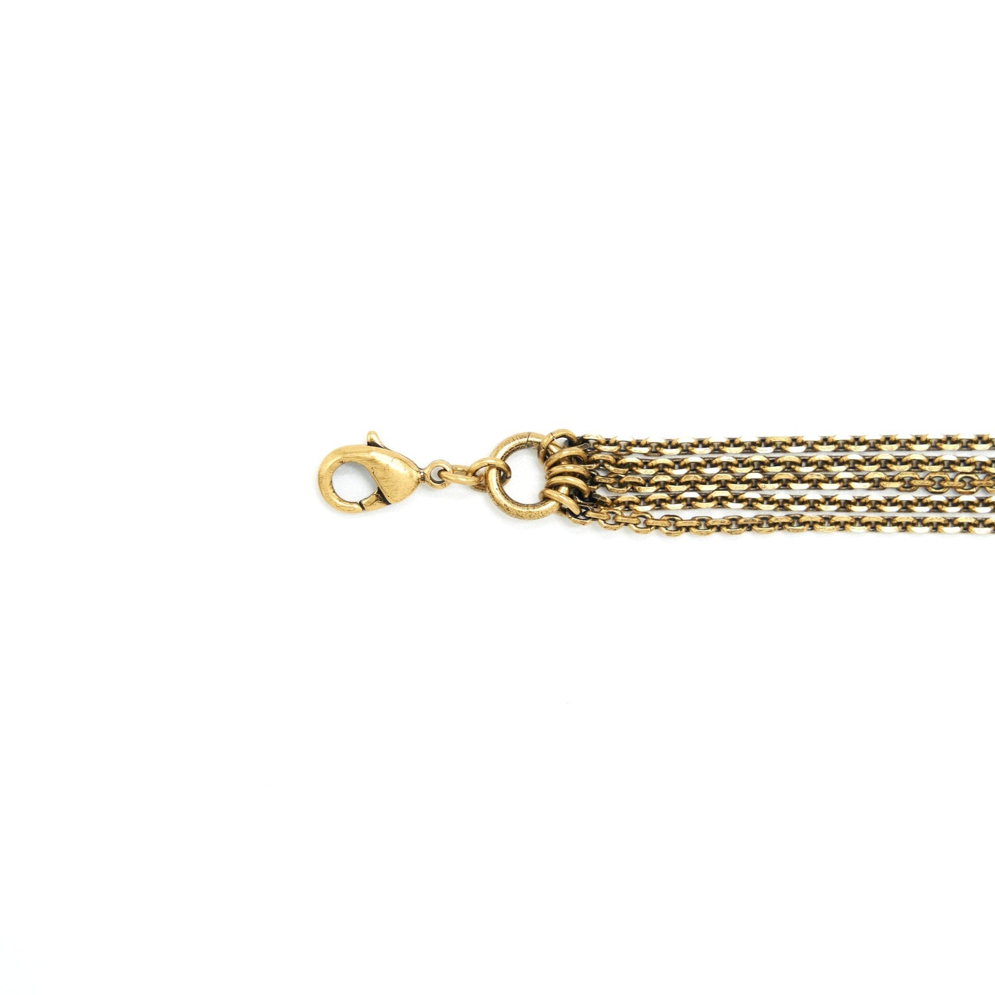 Dior JâA Choker Antique Finish Metal Handbag Gold Travel Bag