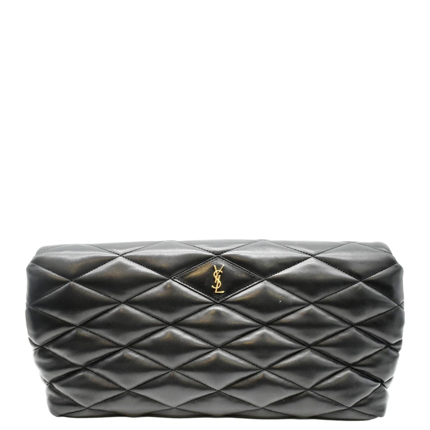 YSL Saint Laurent Saint Sade Large Clutch Bag Leather Quilted