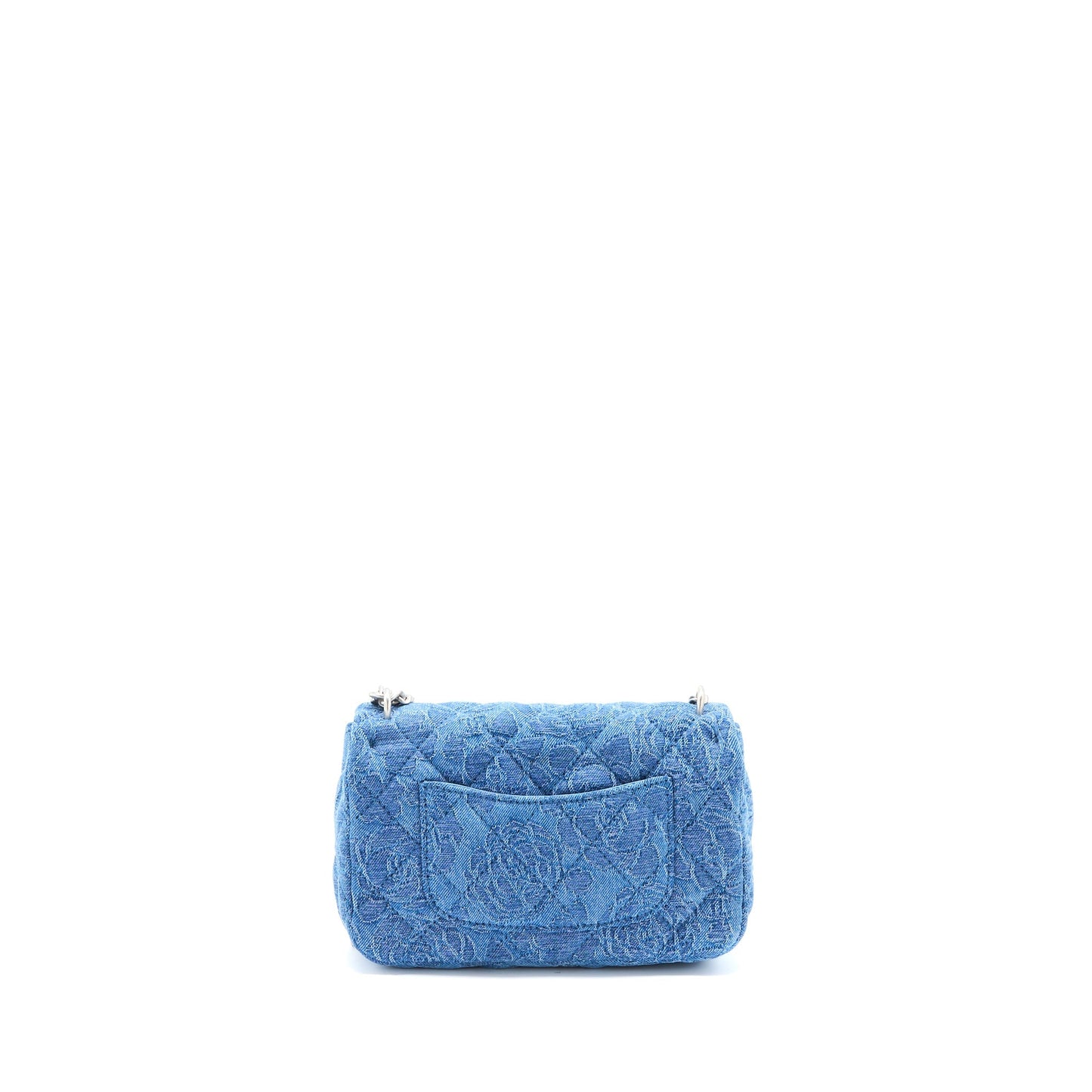 Chanel 23P Coco Love Flap Camellia Denim Blue Shoulder Bag