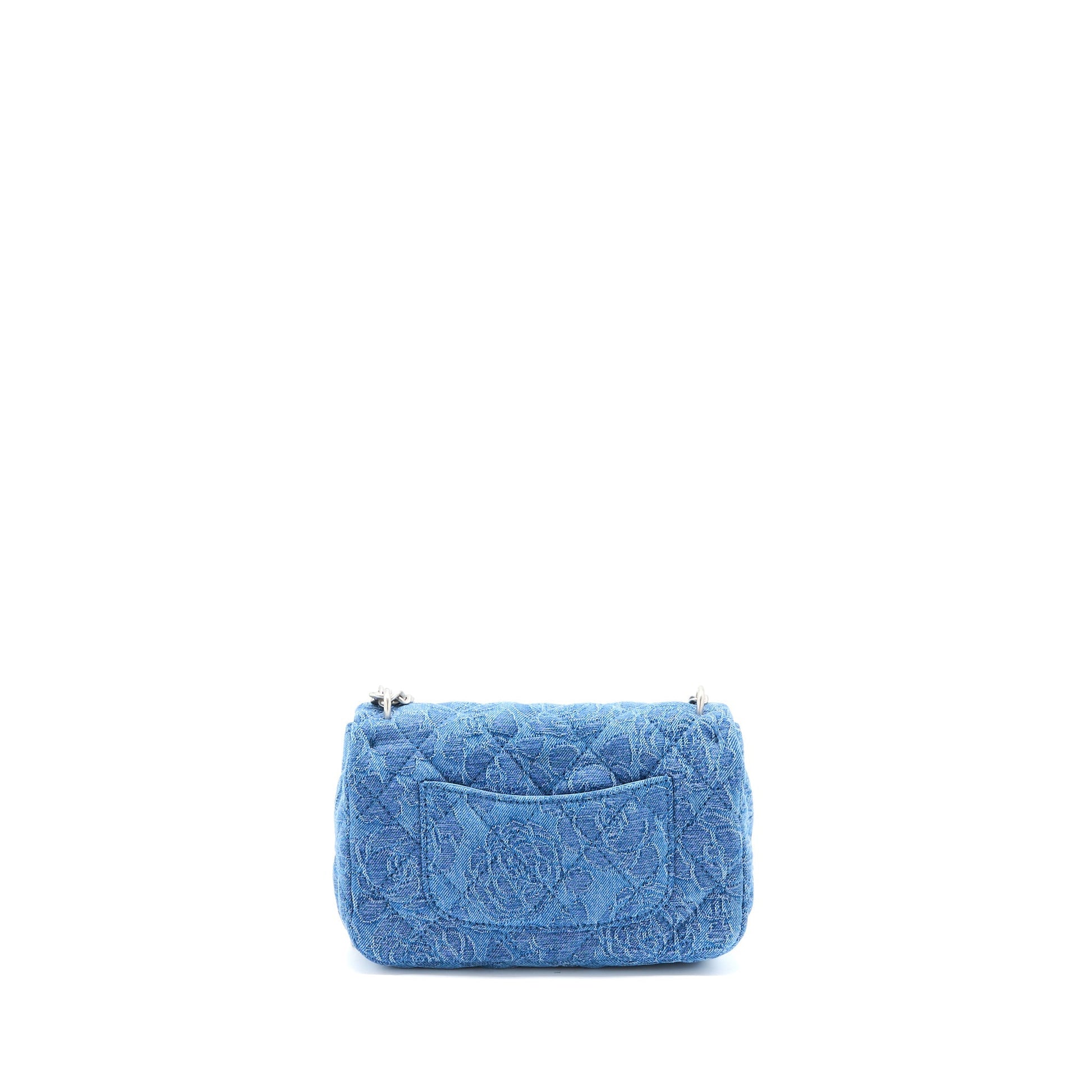 Chanel 23P Coco Love Flap Camellia Denim Blue Shoulder Bag
