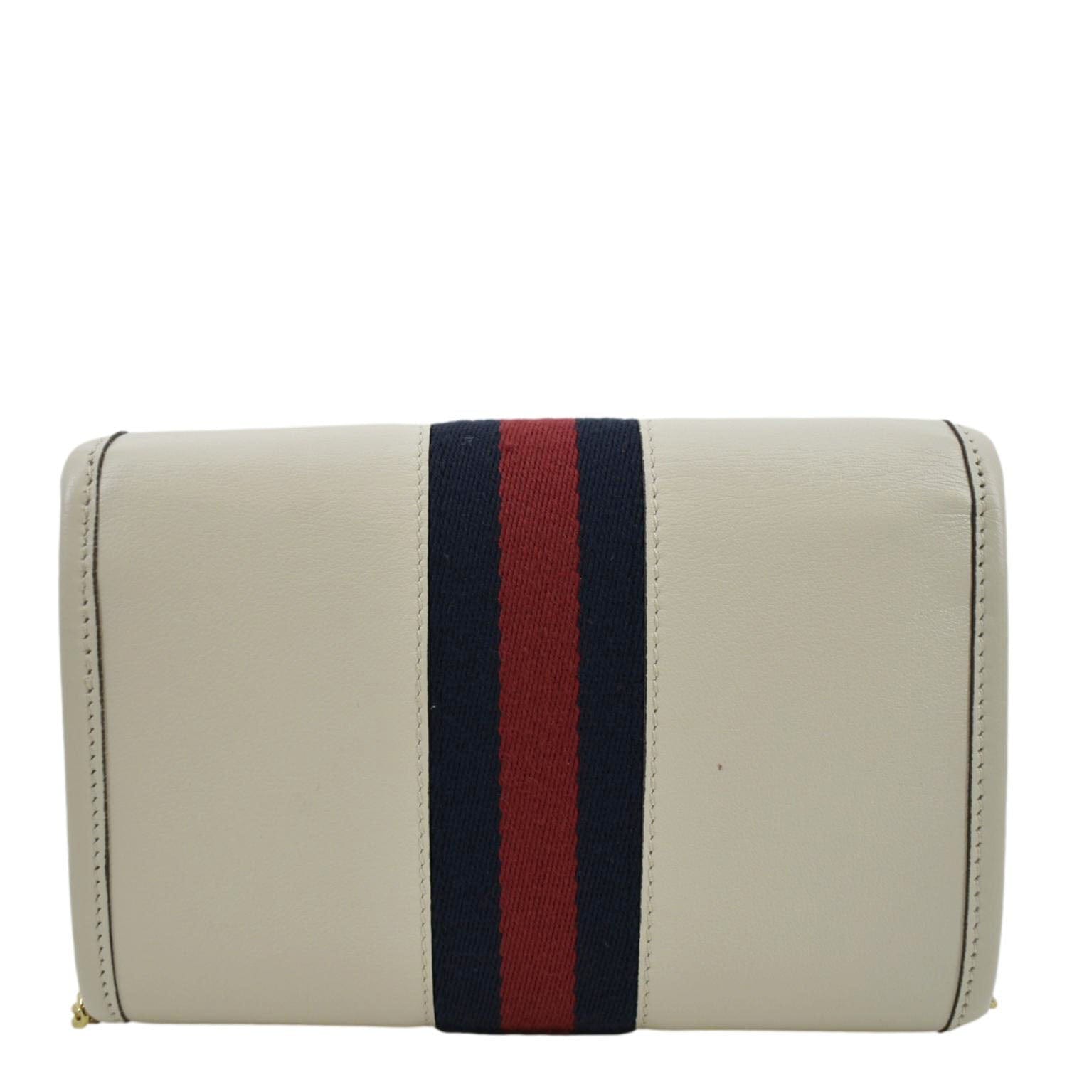 Gucci Rajah Chain Shoulder Bag Leather White
