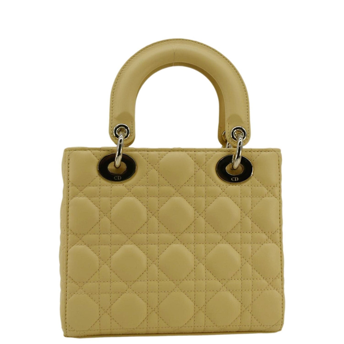 Dior My Abc Cannage Shoulder Bag Light Leather Lambskin Yellow