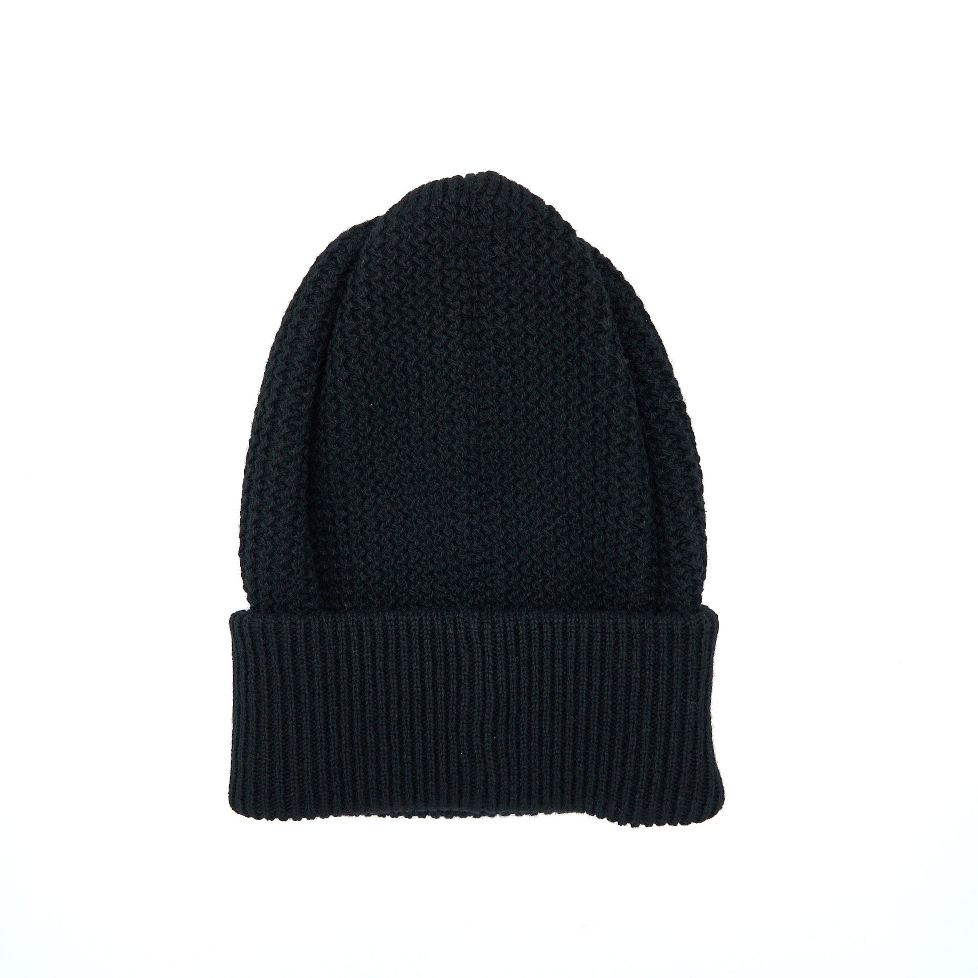 Chanel Cashmere Beanie Letters Black Gold Hat