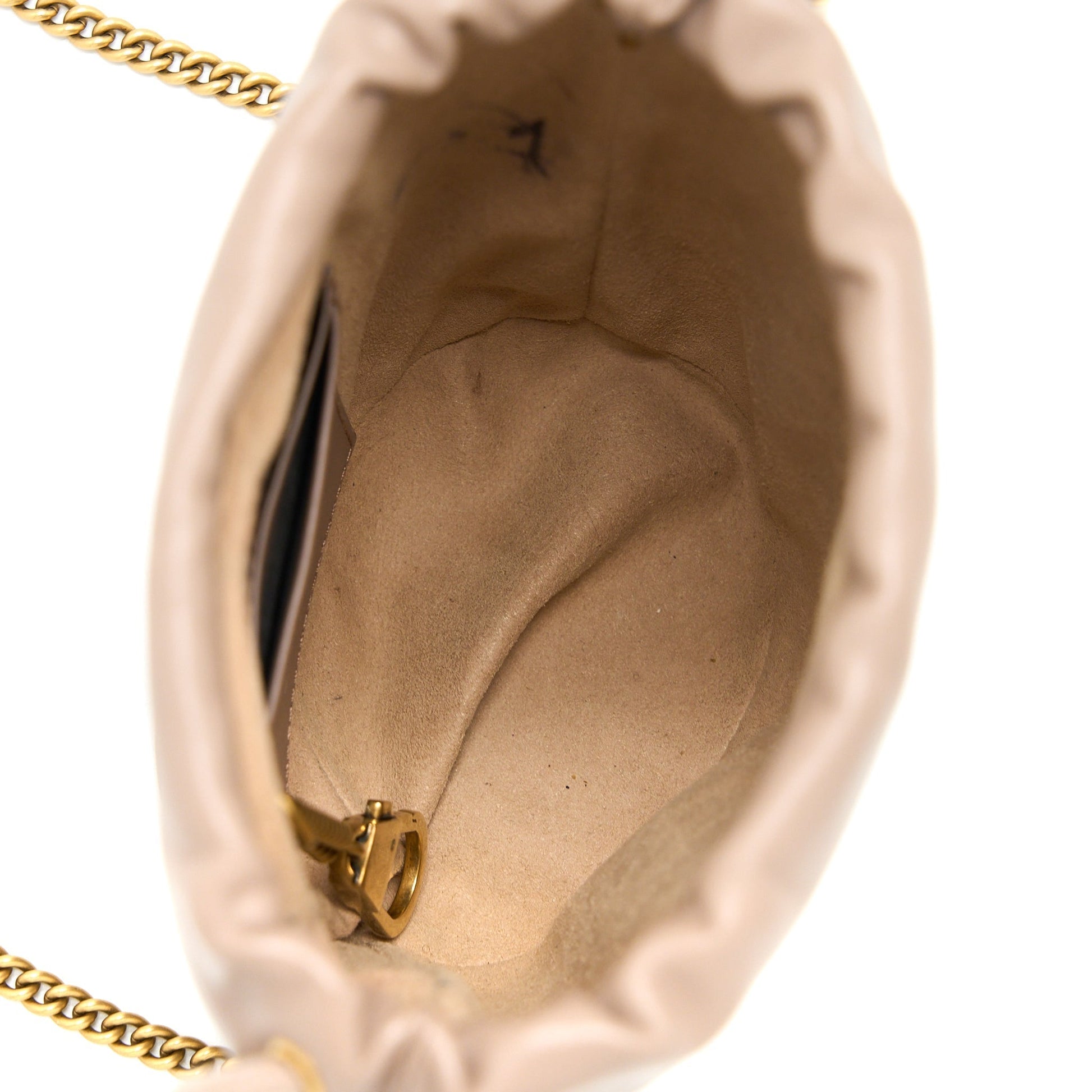 Gucci Marmont Dark Beige Mini Bucket Bag