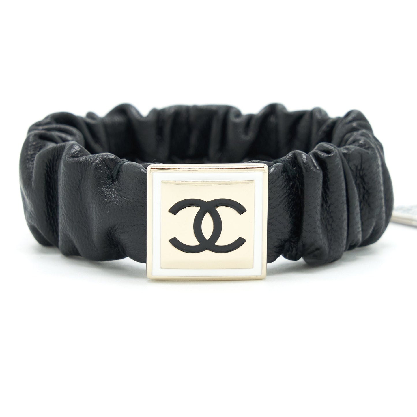 Chanel Square CC Hair Band LGHW Black Handbag