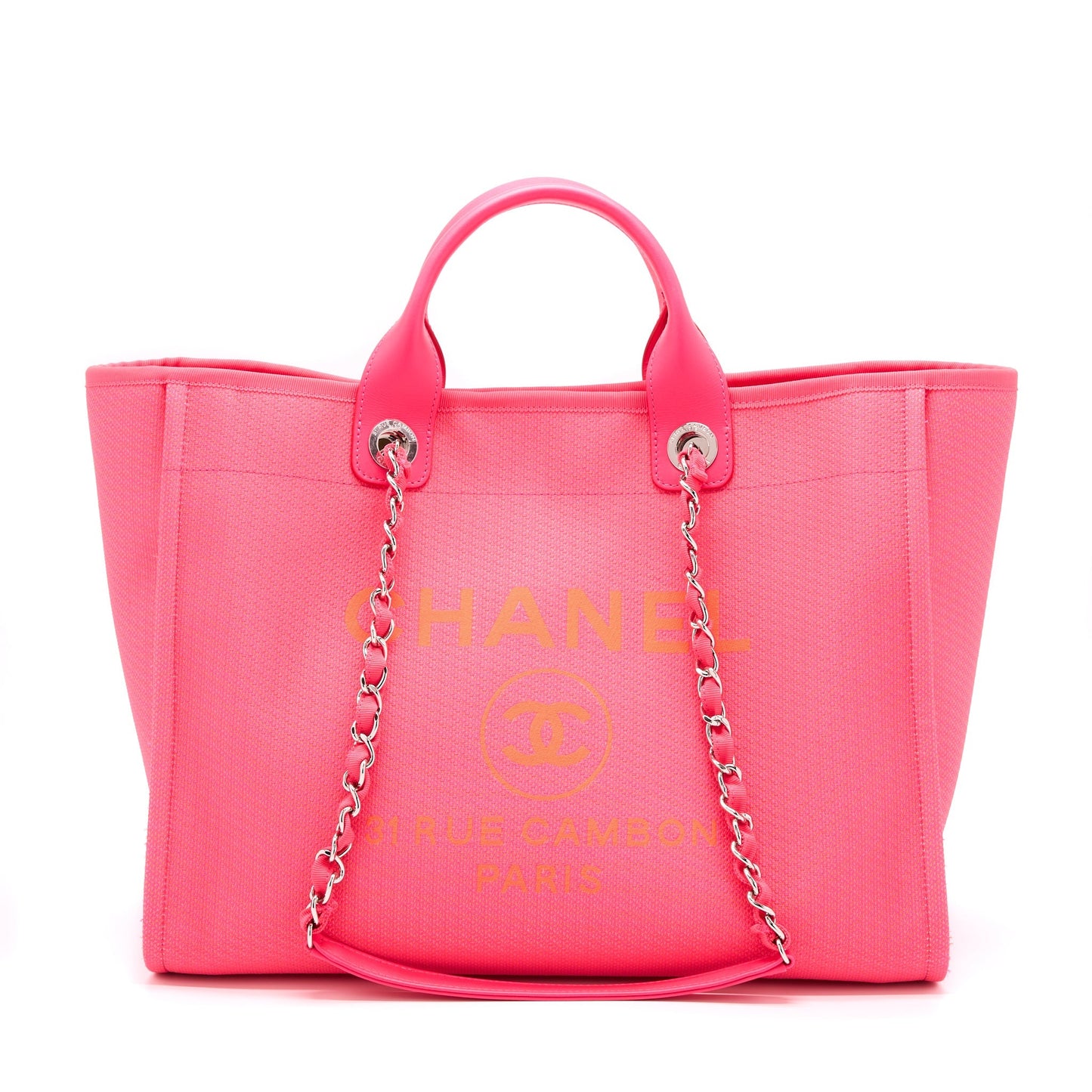 Chanel Deauville SHW Pink Tote Bag