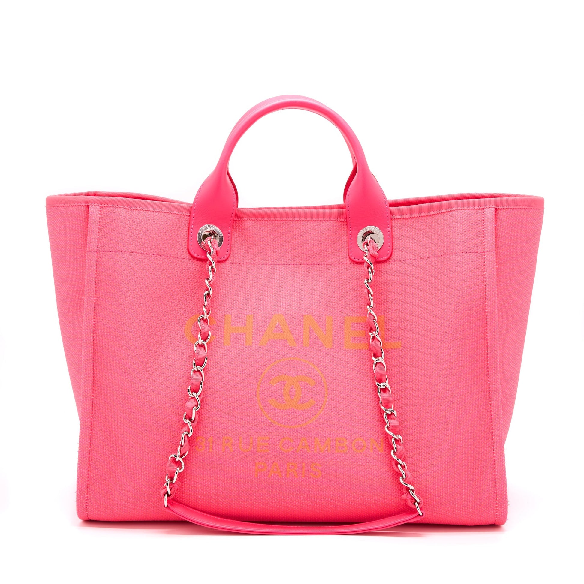 Chanel Deauville SHW Pink Tote Bag