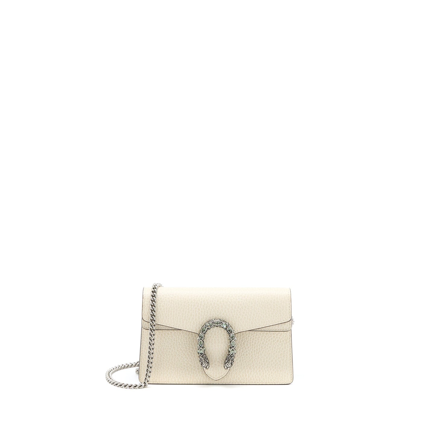 Gucci Super Dionysus Calfskin Ruthenium Hardware Handbag White Mini Travel Bag