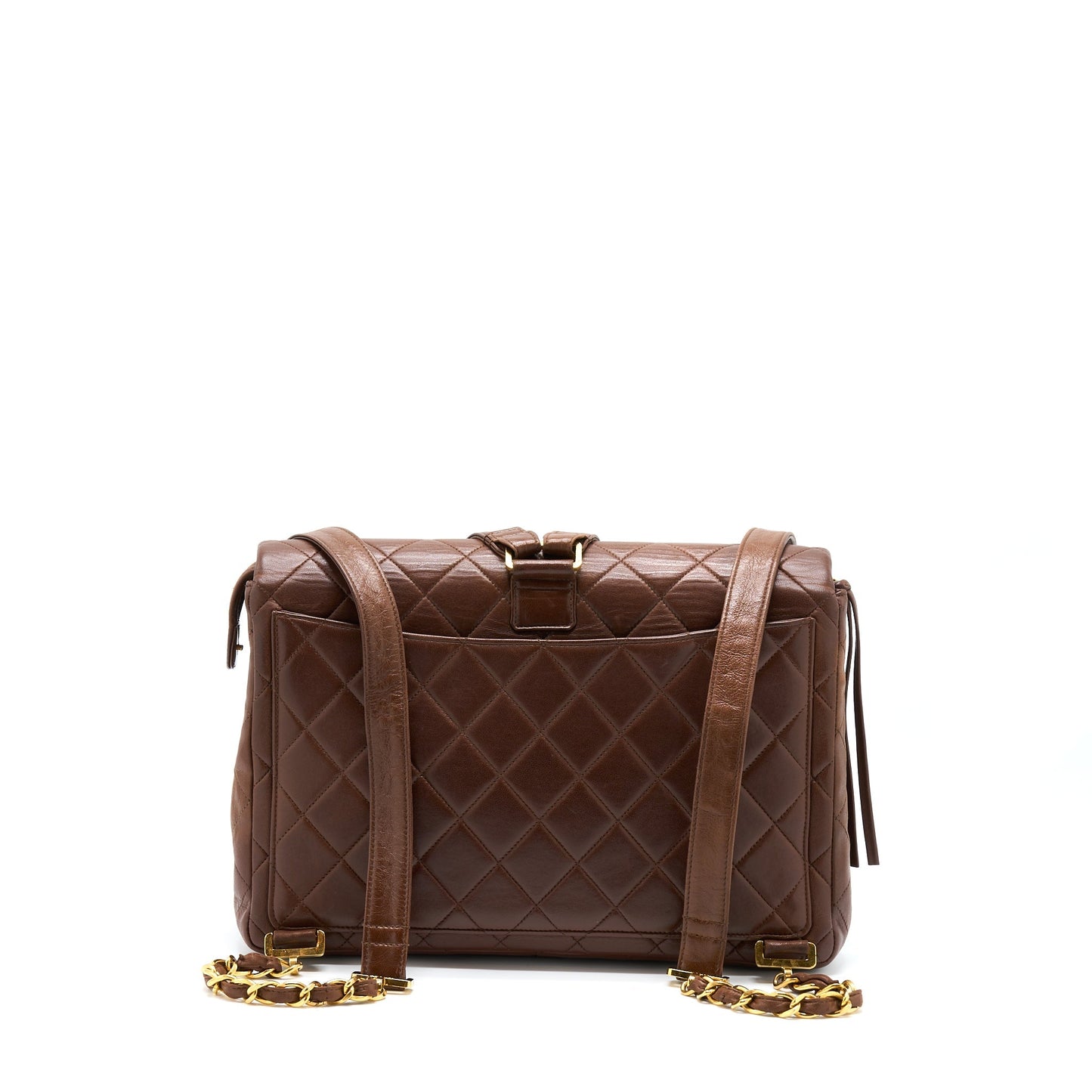 Chanel Classic Timeless Backpack Lambskin GHW Brown