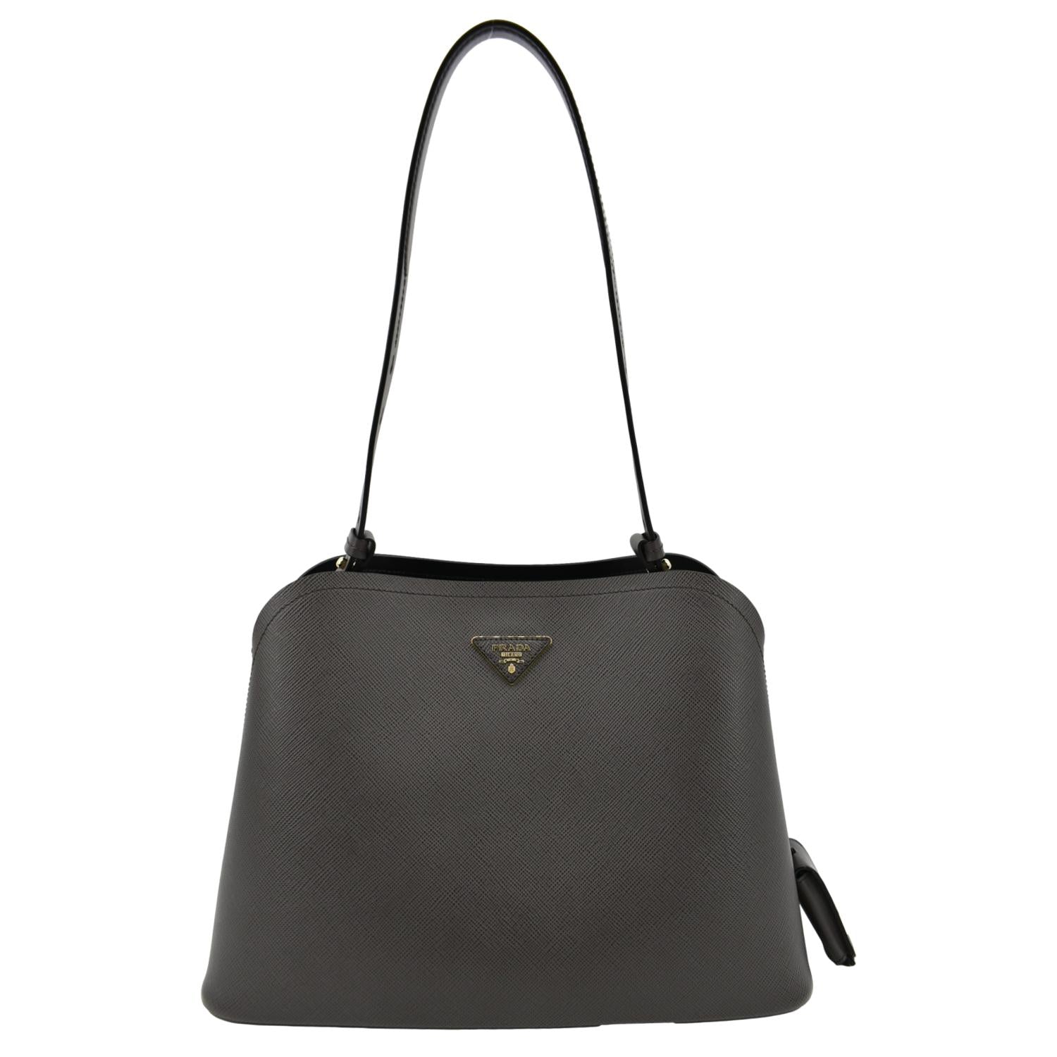 Matinee Saffiano Shoulder Bag Fumo Leather